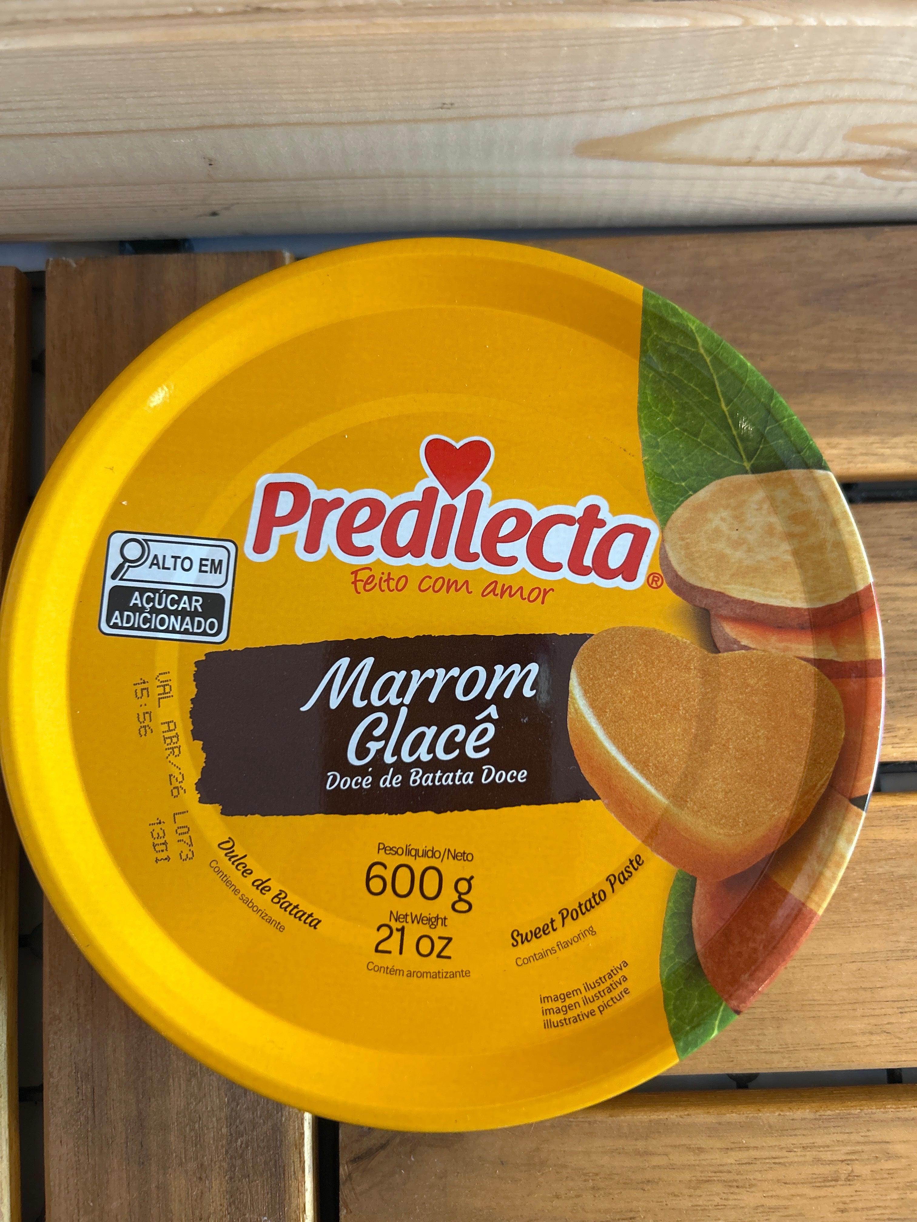 Pâte de fruit à la Patate Douce en bloc (Marrom Glacê Lata) - PREDILECTA - 600g