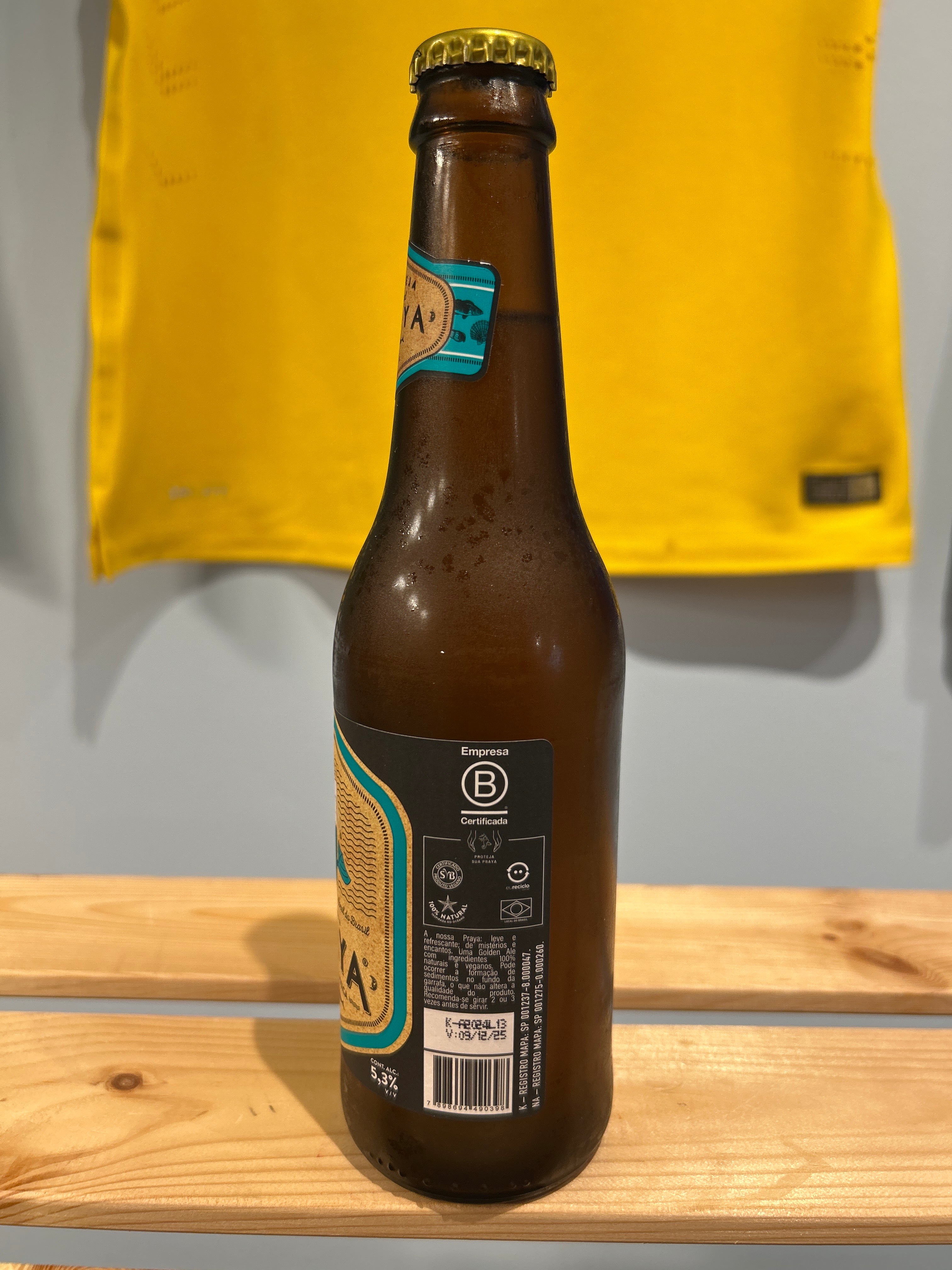 Birra brasiliana Witbier PRAYA bottiglia (Birra witbier - PRAYA) - Bottiglia 355 ml - Praya