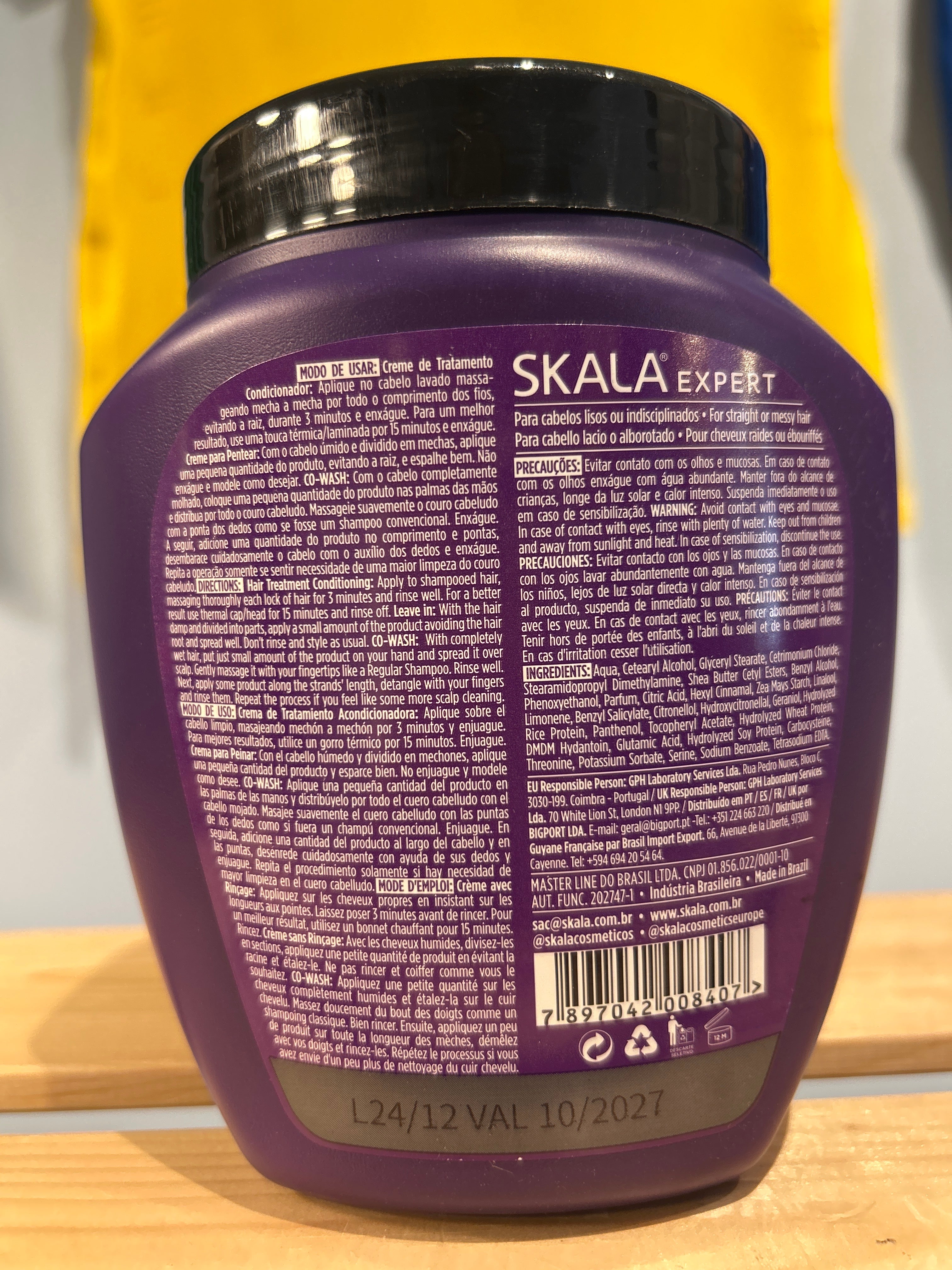 Crème Capillaire Plus Lisses (Creme Capilar Mais Lisos)- SKALA - 1kg