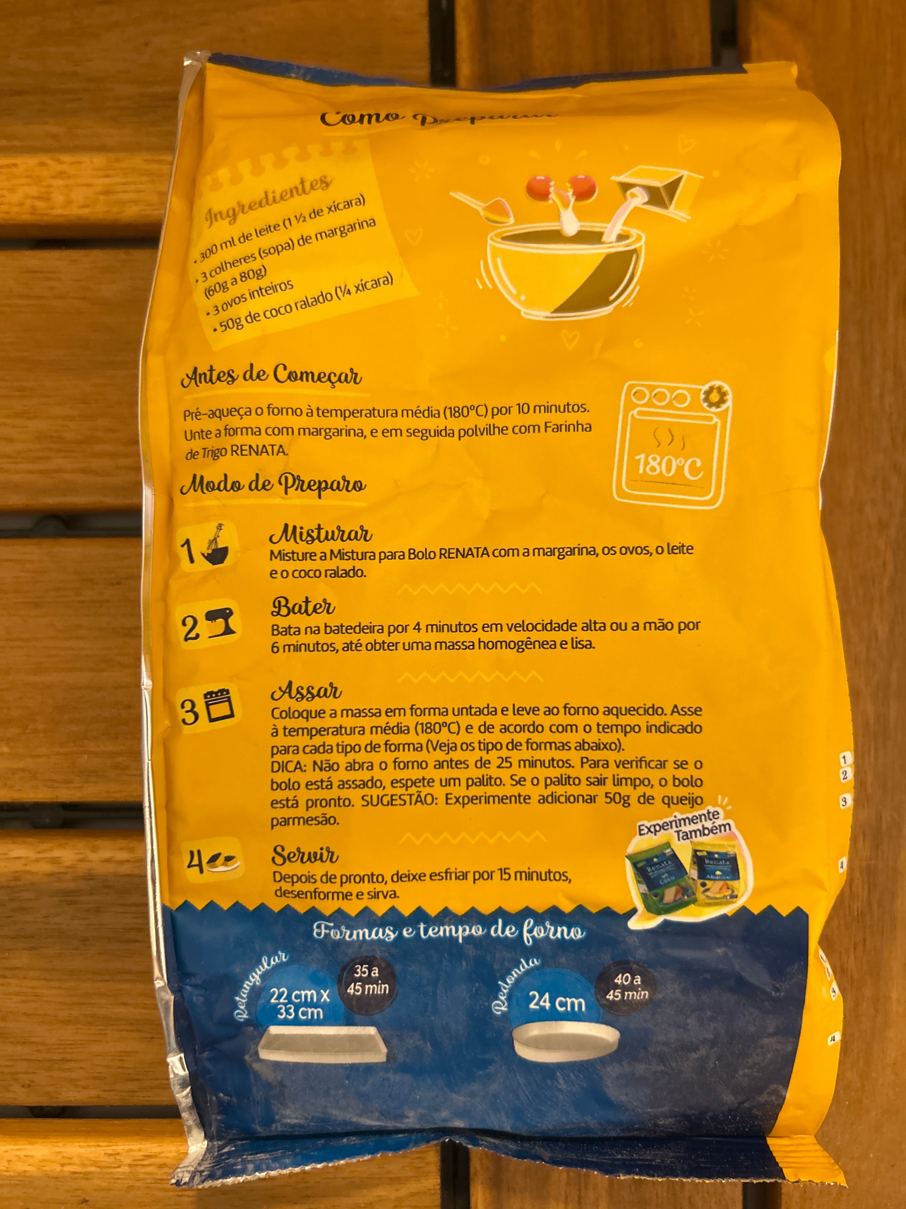 Preparation for Cassava Cake (Mix for Aipim Cake) - RENATA - 400g