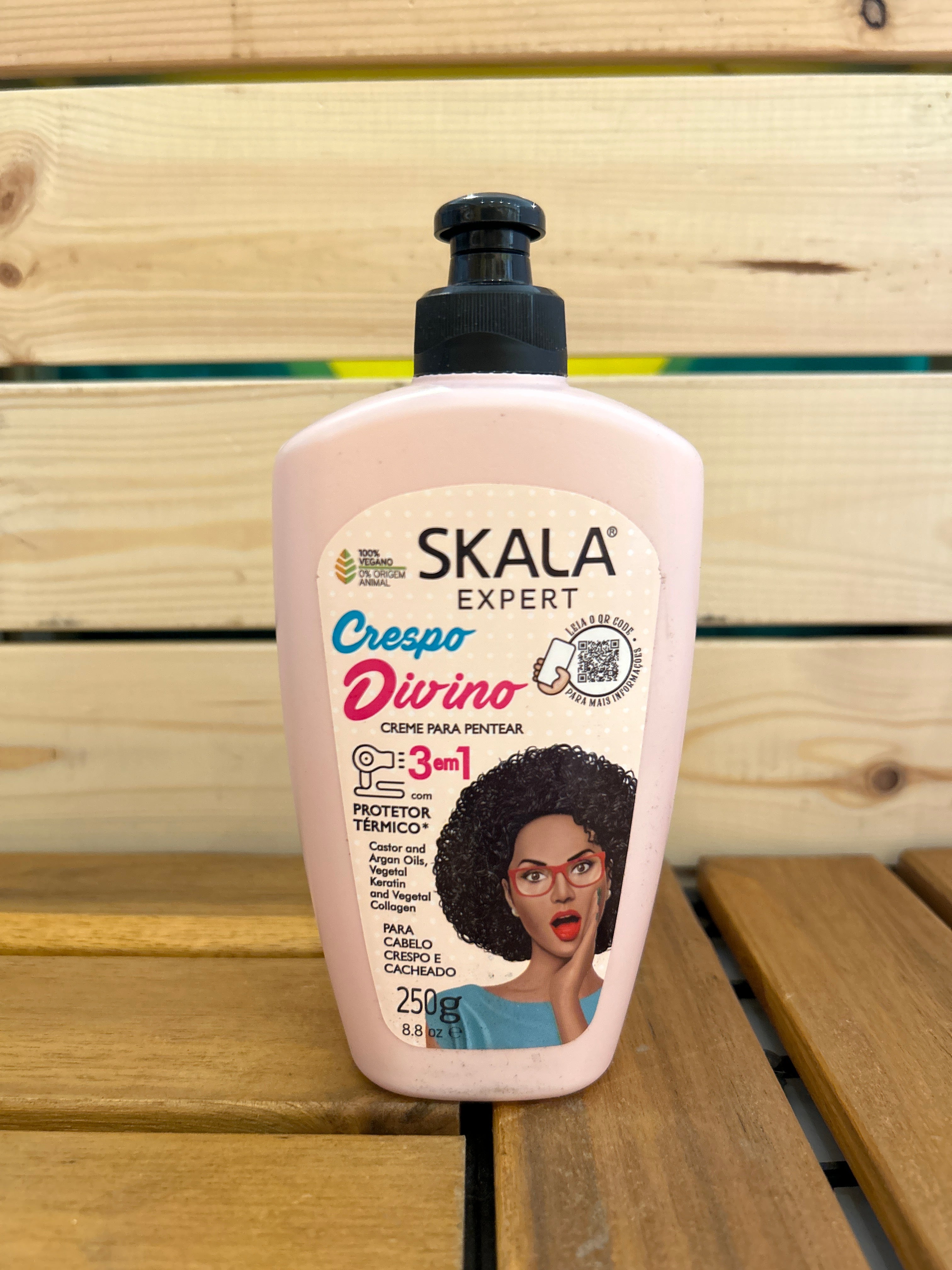 Crème de Coiffage pour Cheveux Crépus (Creme de Pentear Crespo Divino) - SKALA - 250g