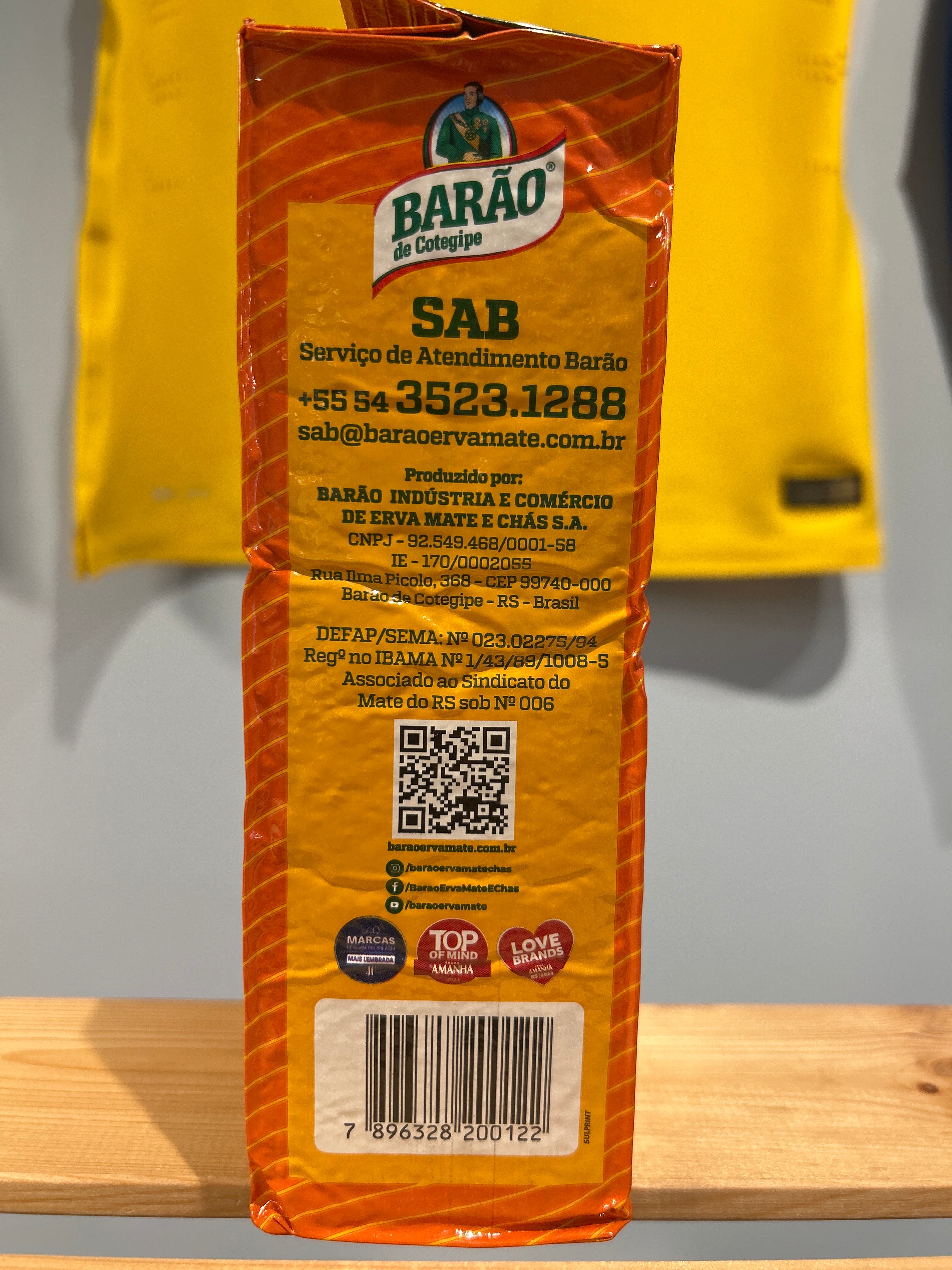 Combo - Yerba Mate Chimarrão (Yerba Maté) - BARÃO - 1kg - Buy 3 units and get 10% discount