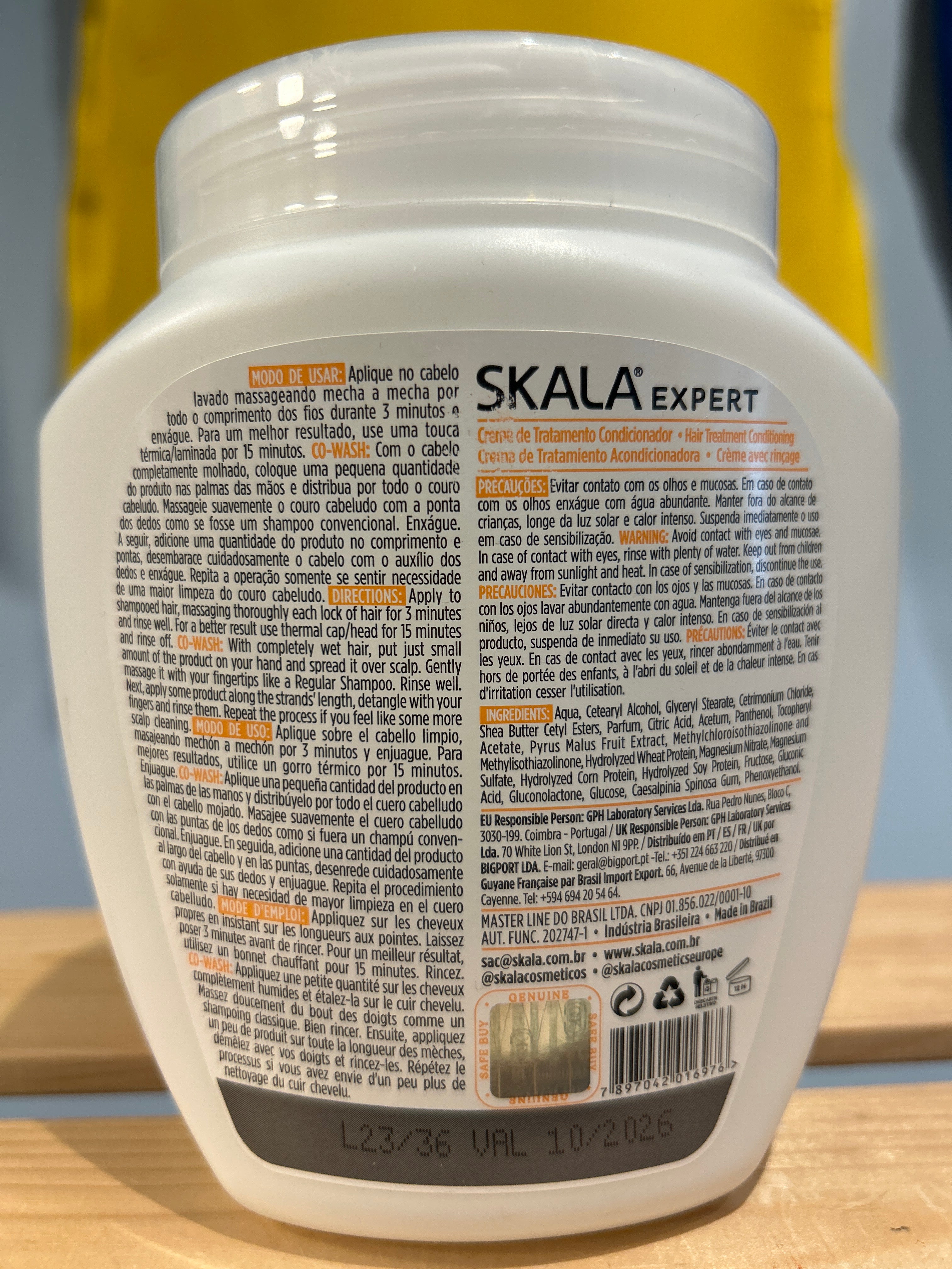 Hair Cream Vitamin Bomb Vegetable Keratin - SKALA - 1kg