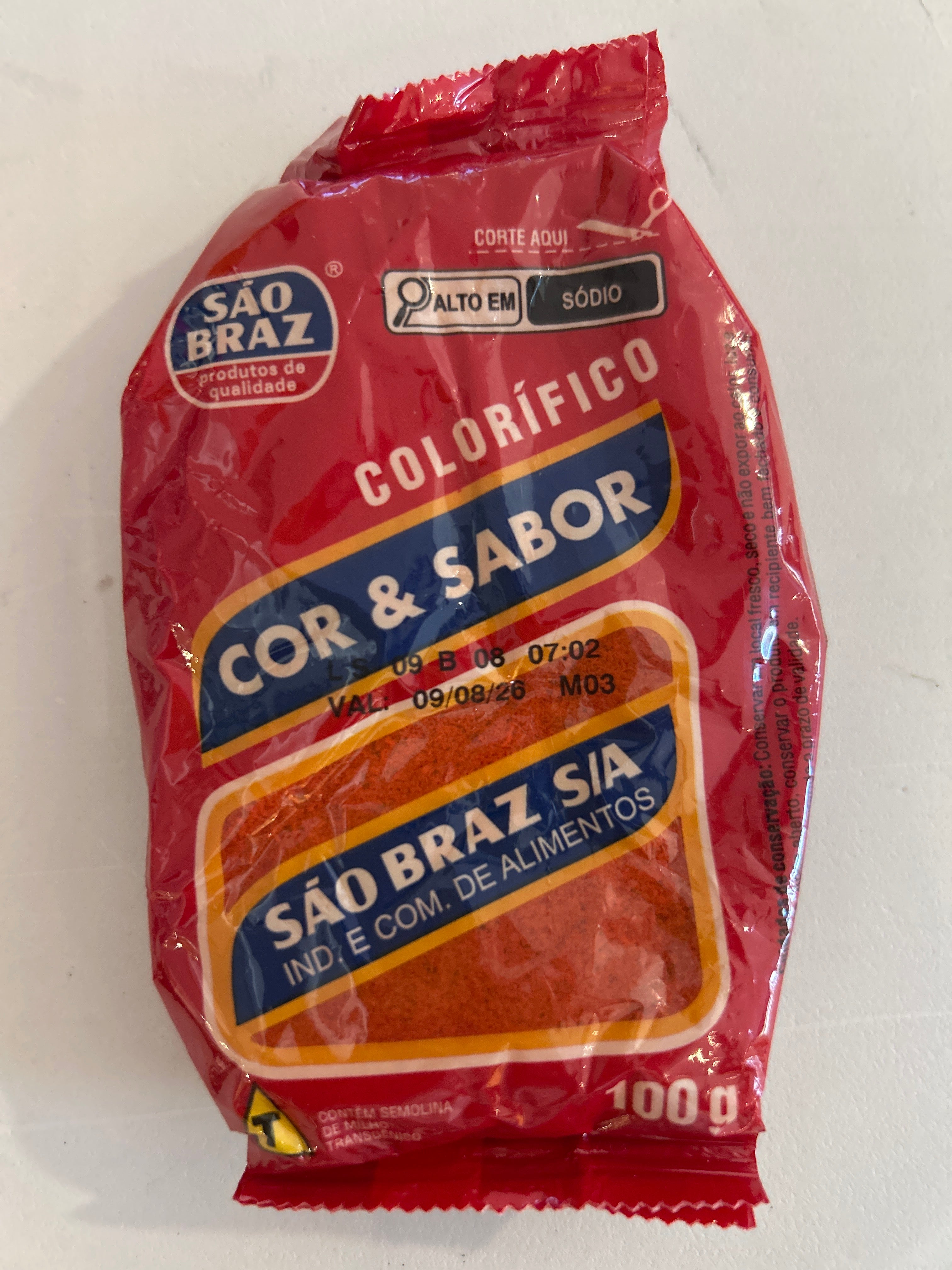 Colorifico (Colorau) - SÃO BRAZ - 100g