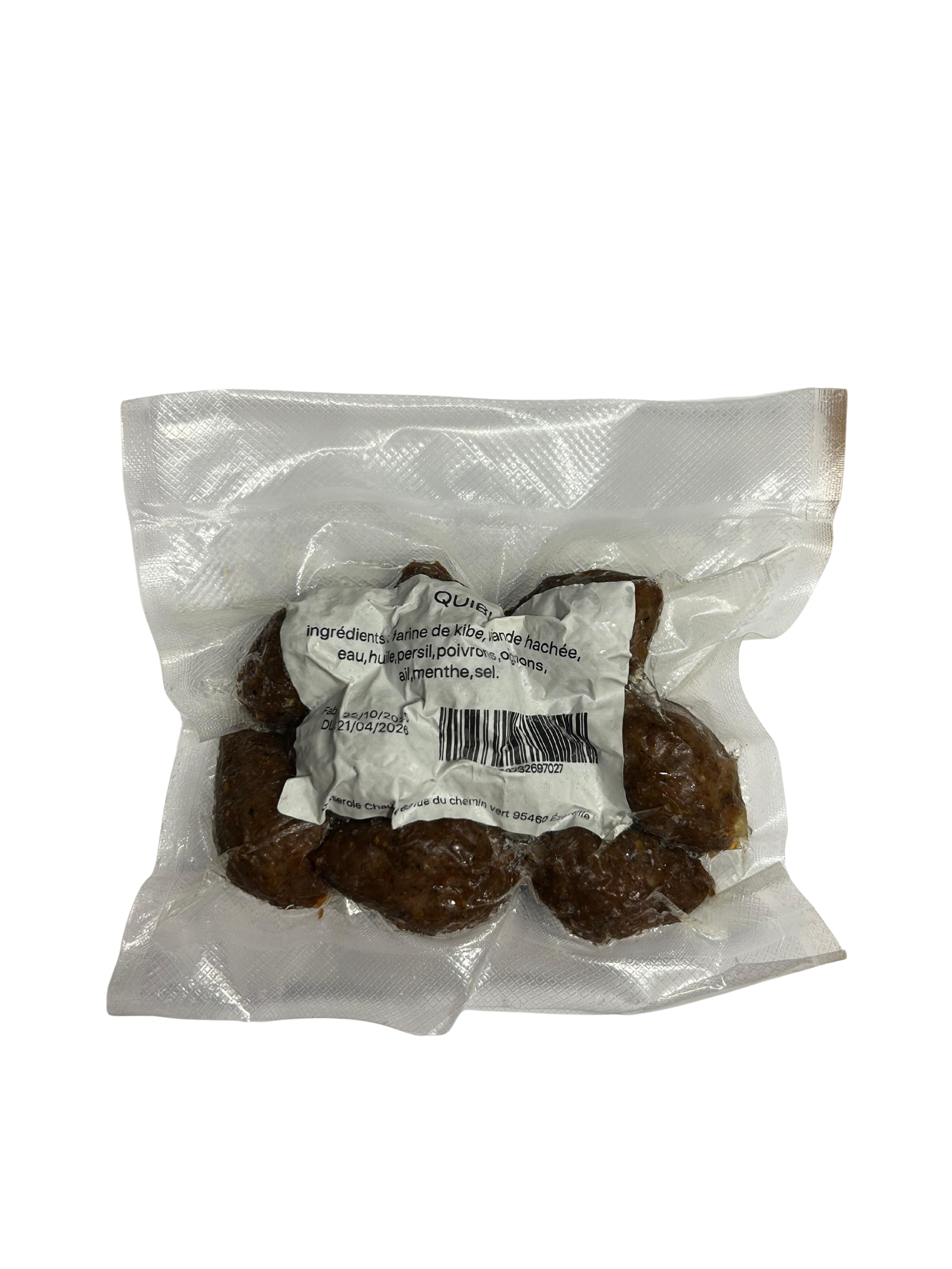 Kibe (Kibe) frits et surgelés Petit - Petit paquet – 10 unités de 25 g (250 g)