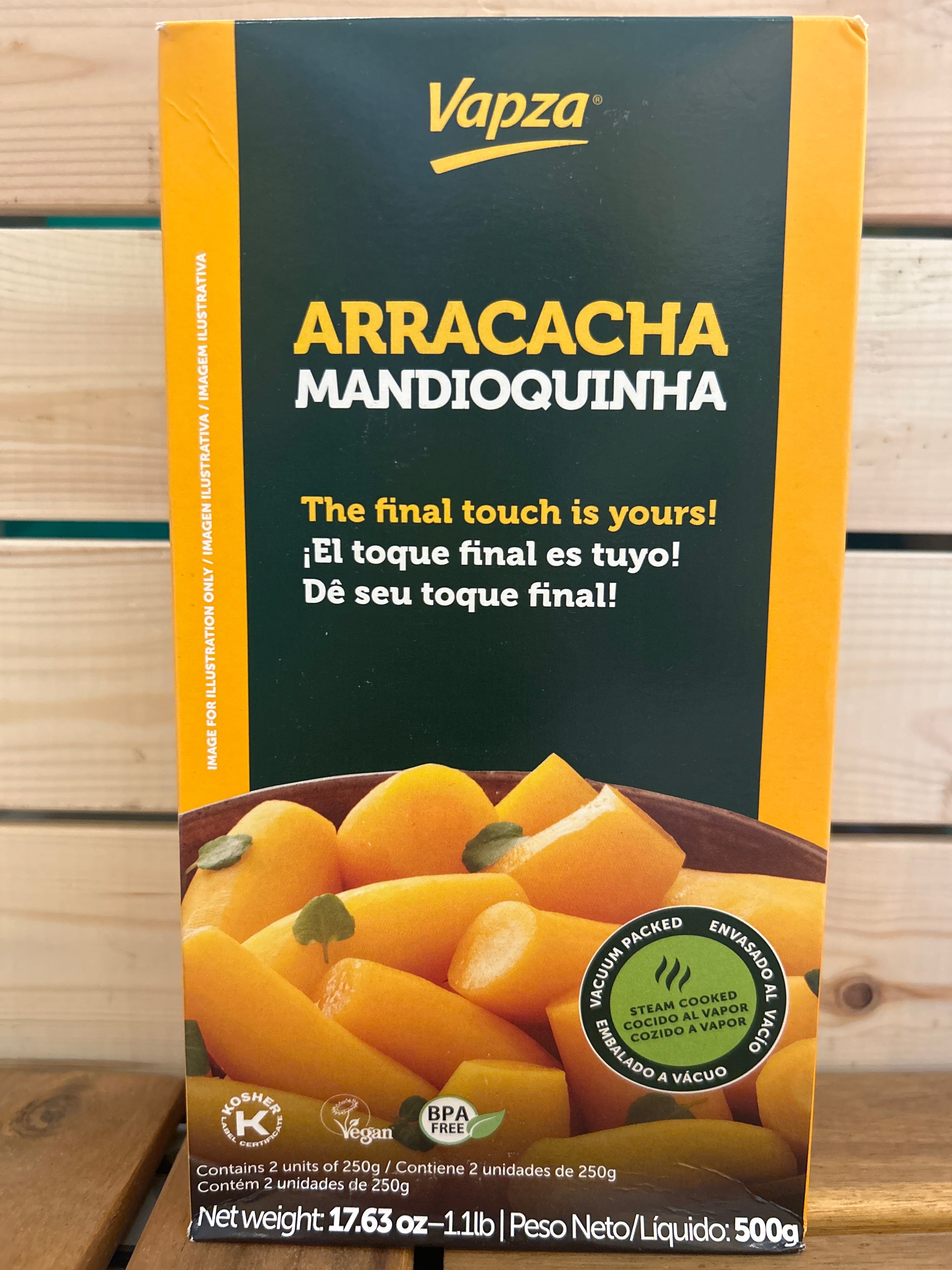 Cooked Mandioquinha - Batata Baroa - VAPZA - 500g