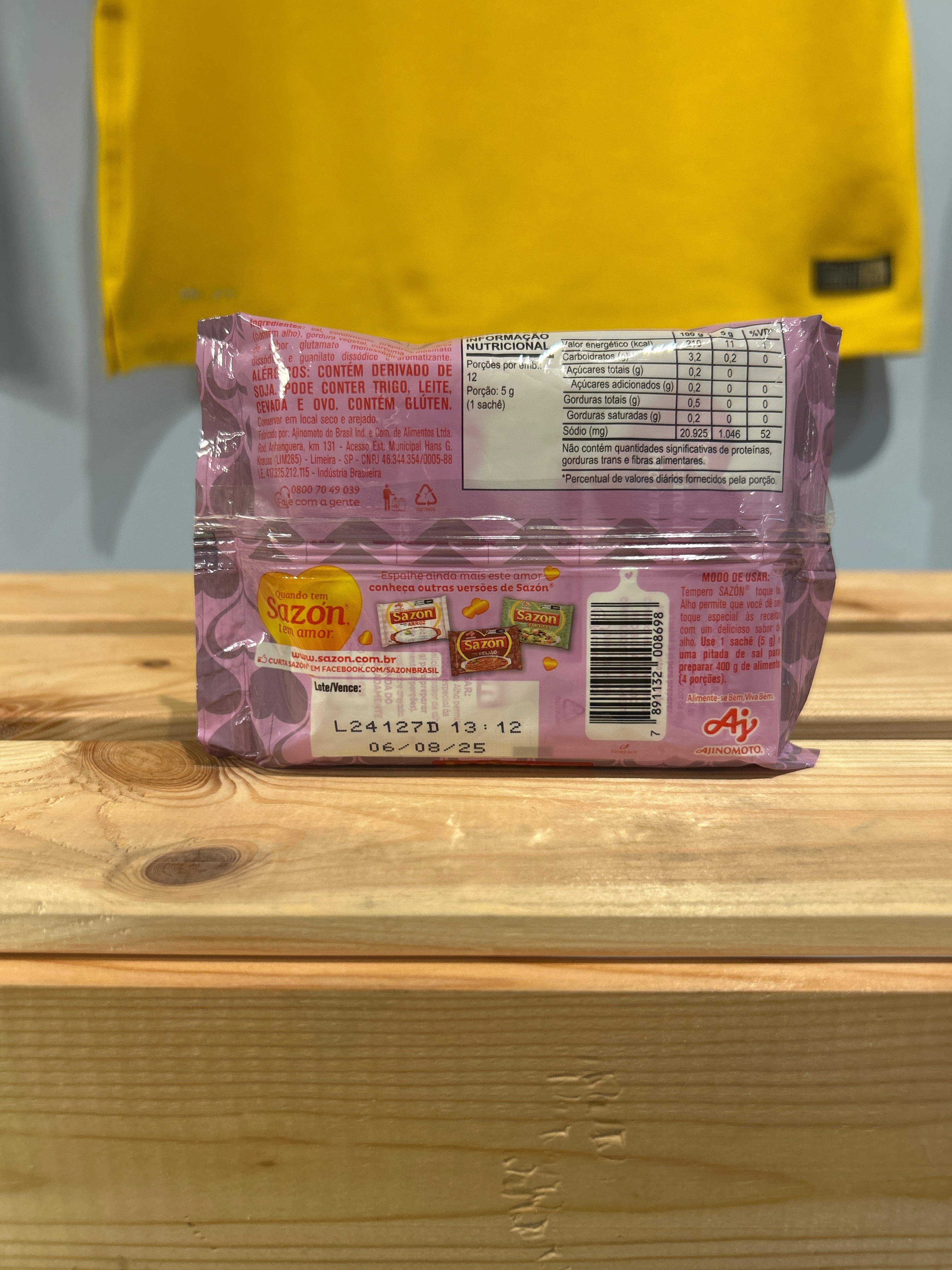 Seasoning (garlic touch) (Garlic Touch Seasoning) - SAZÓN - 60g