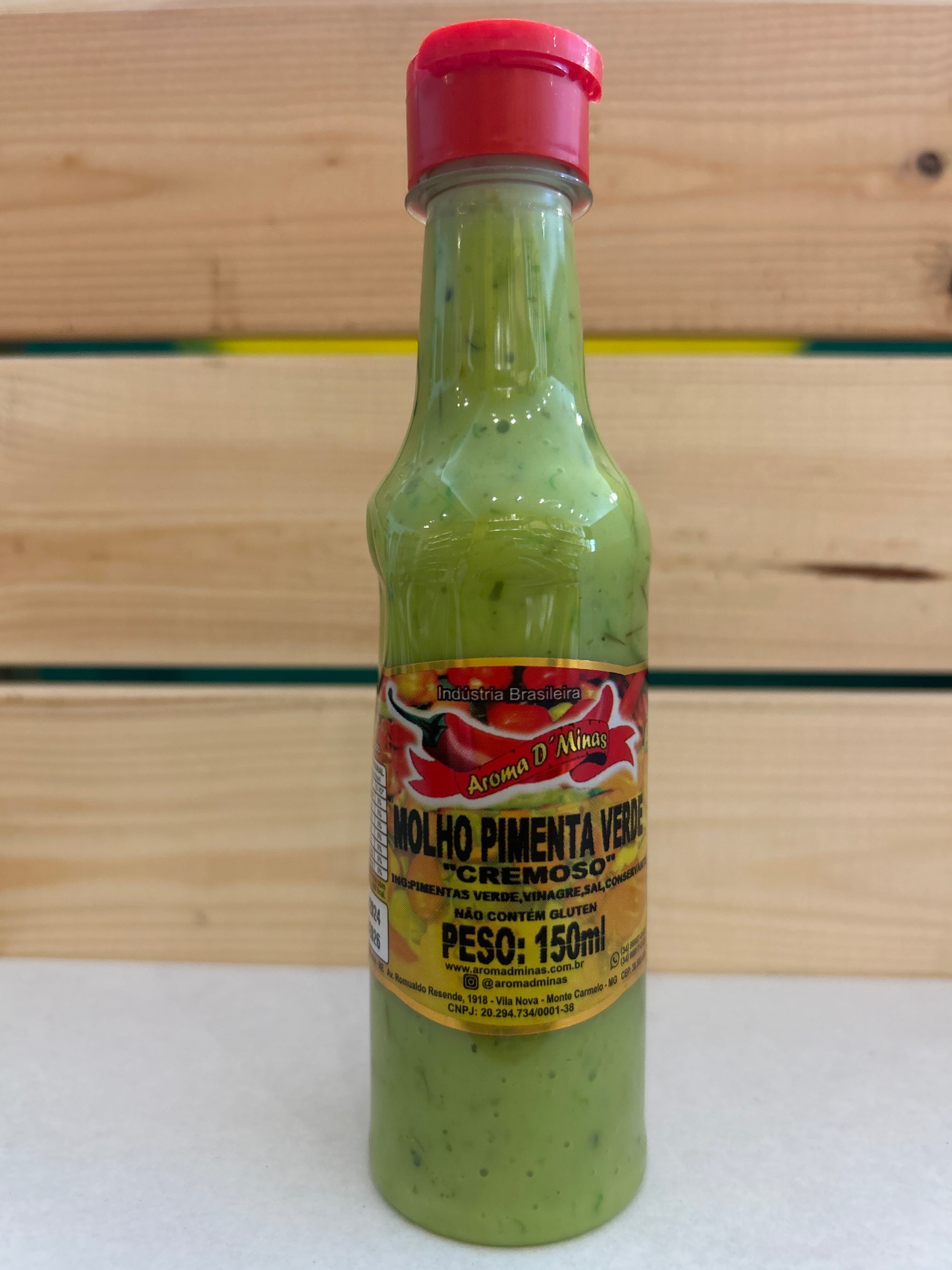 Salsa Pimenti Verdi (Salsa di Peperoncino Verde) - AROMA DE MINAS - 150ml
