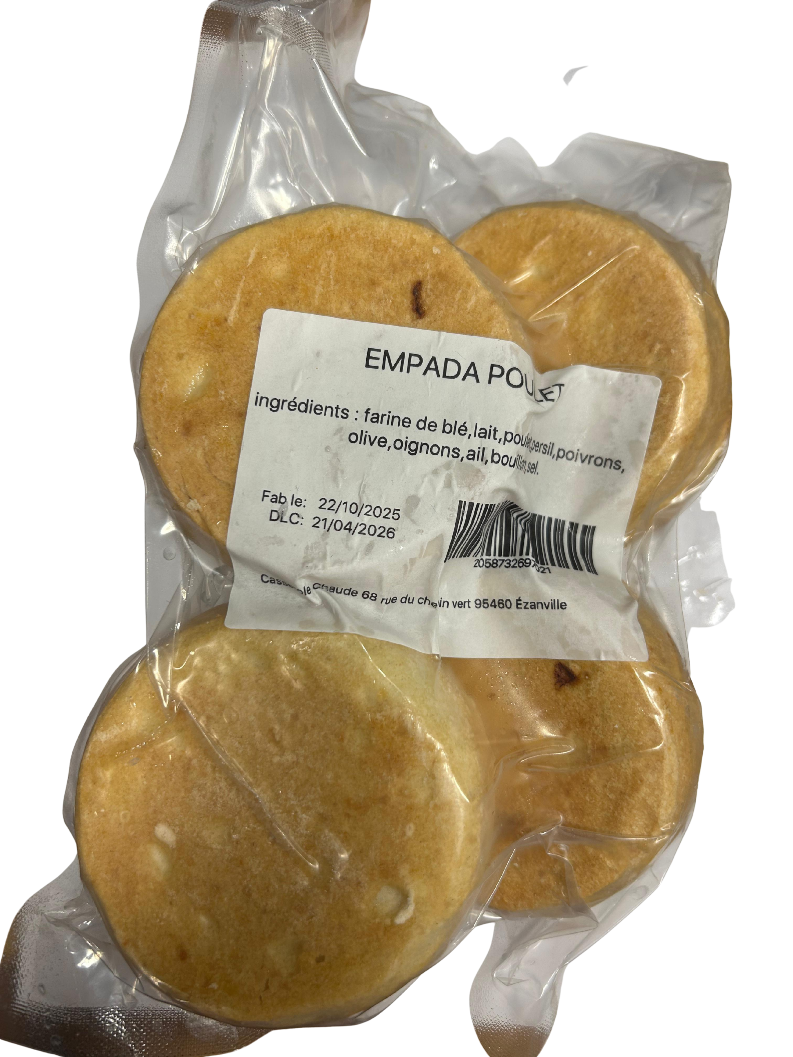 Tourtes au poulet (Empada de frango) – Grande Taille – 4 unités de 200 g (800 g)