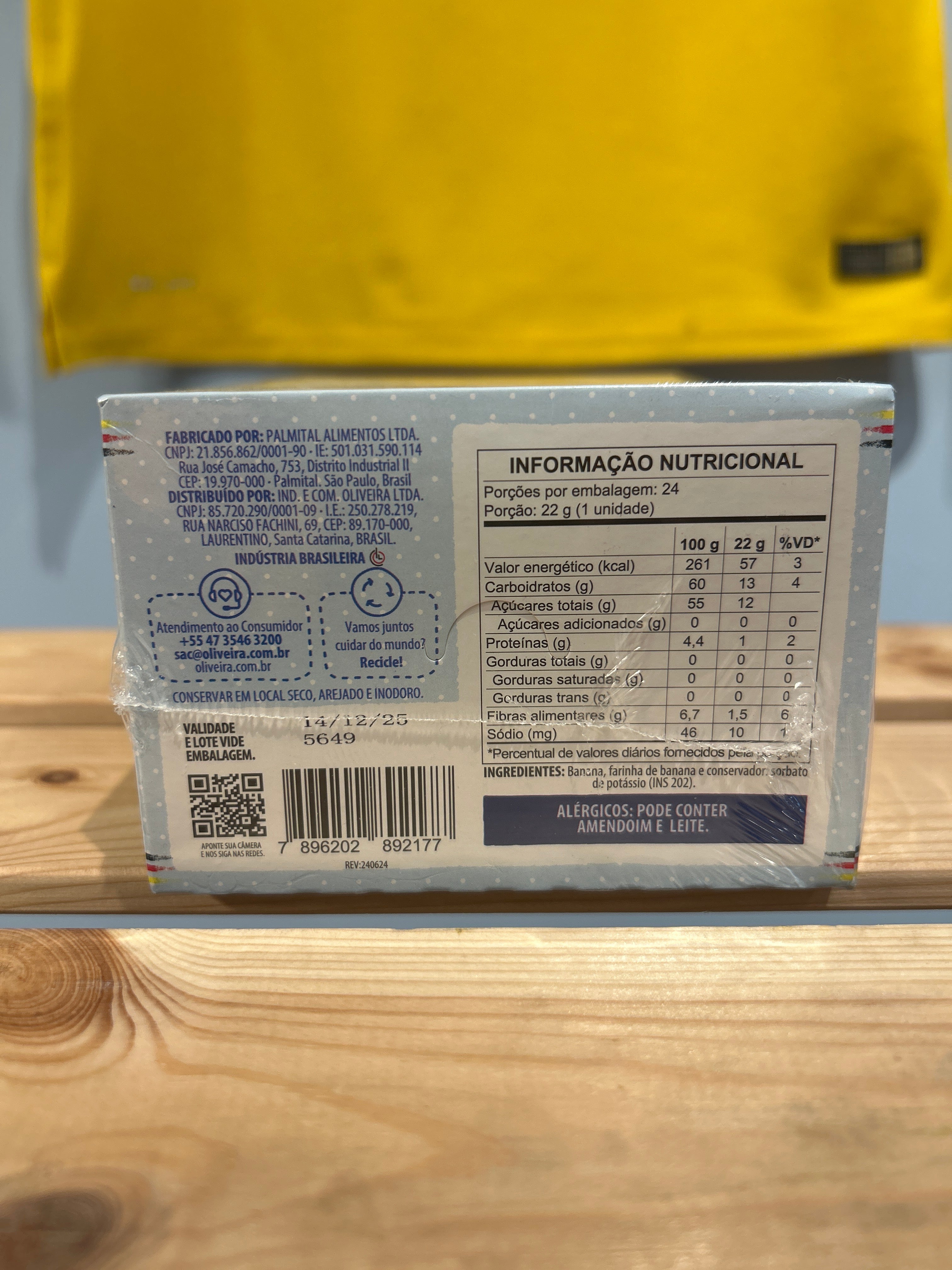 Bananinha Cremosa Zero Zucchero (Pâte de fruit alla banana Cremosa zero zucchero) - OLIVEIRA - 528g