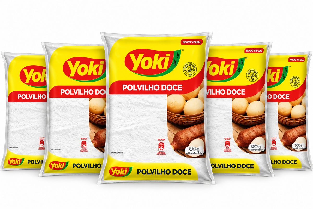 Lot - Fécule de manioc douce YOKI - 500g - 5 unités