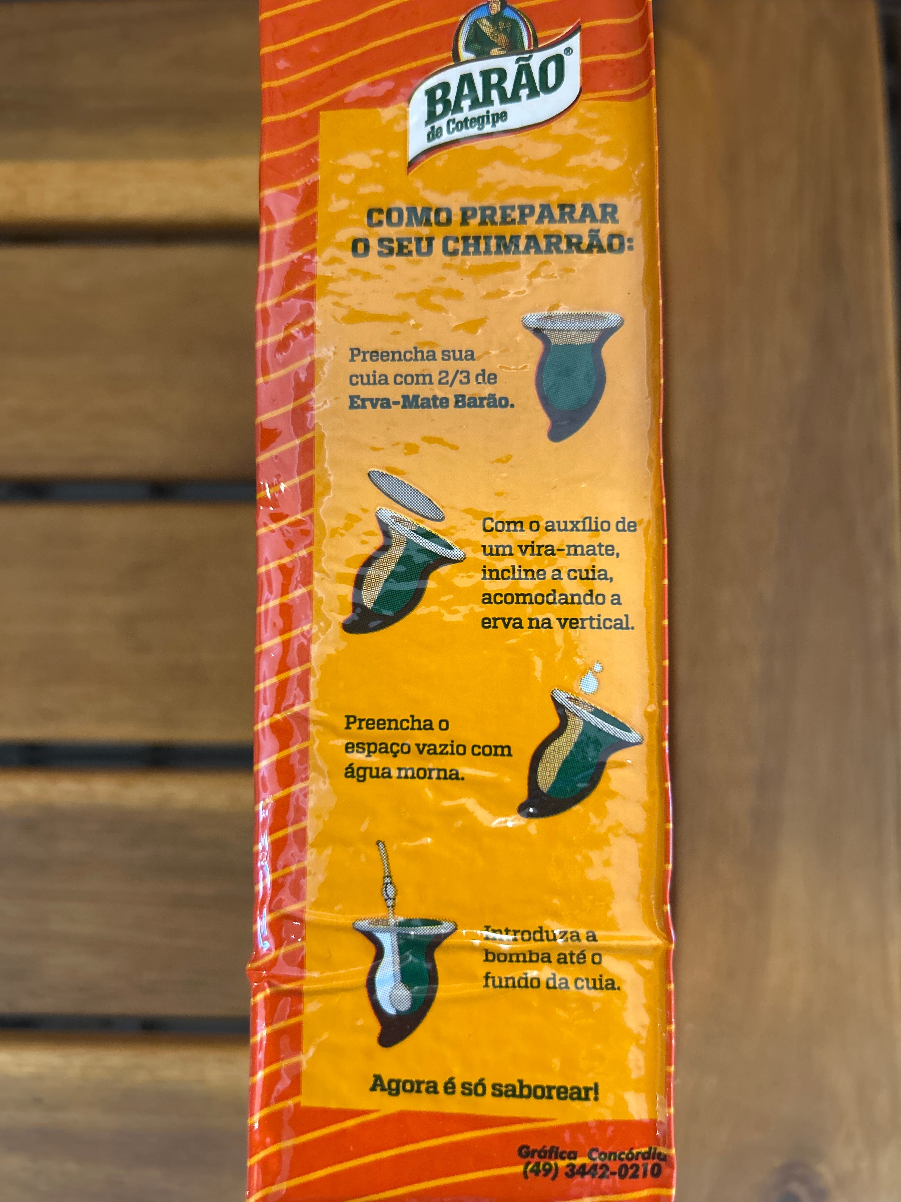Yerba Maté (Mate Herb Chimarrão) - BARÃO - 500g