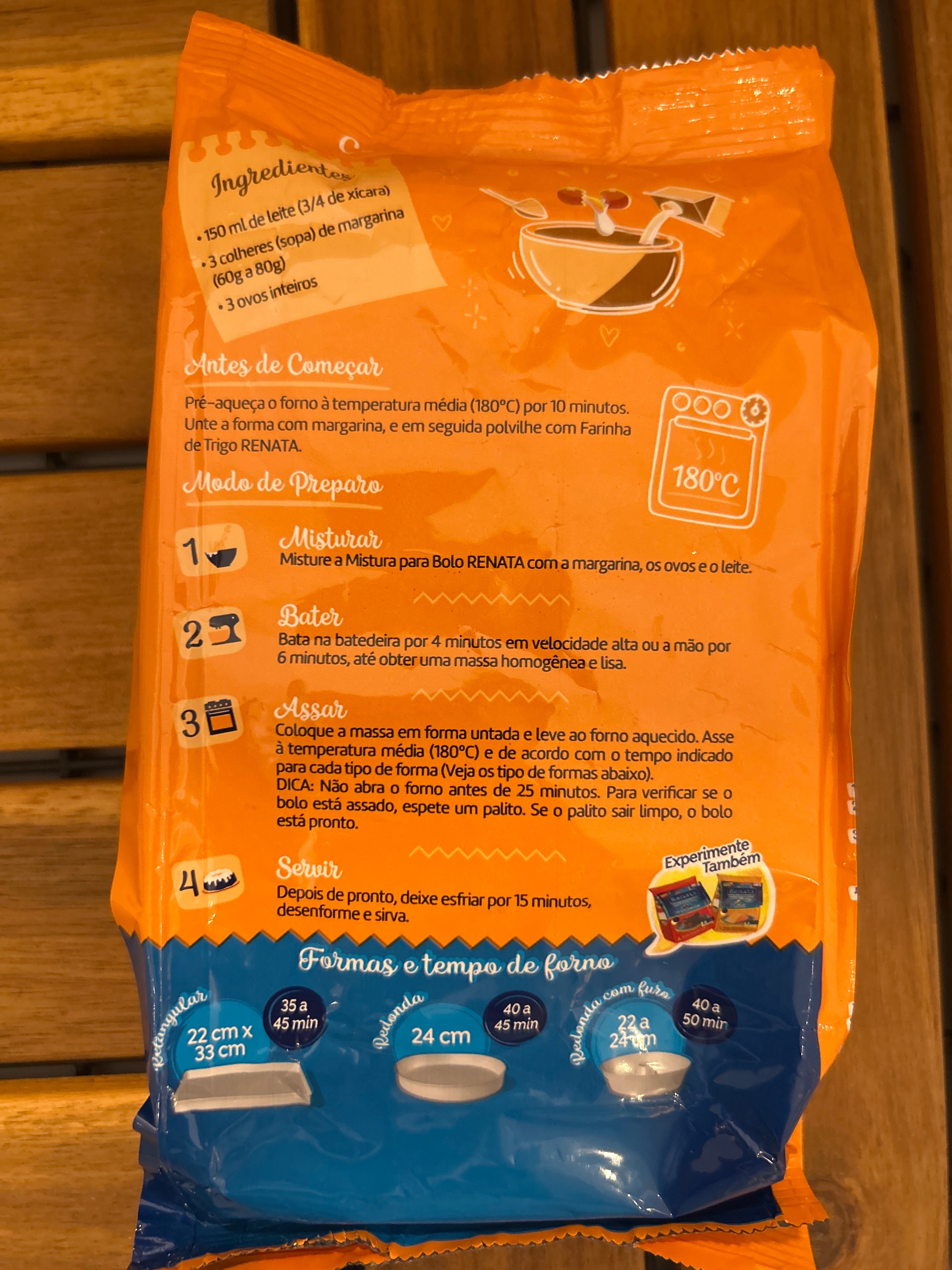 Préparation pour Gâteau à la Carotte (Mistura para Bolo de Cenoura) - RENATA - 400g - Promoção