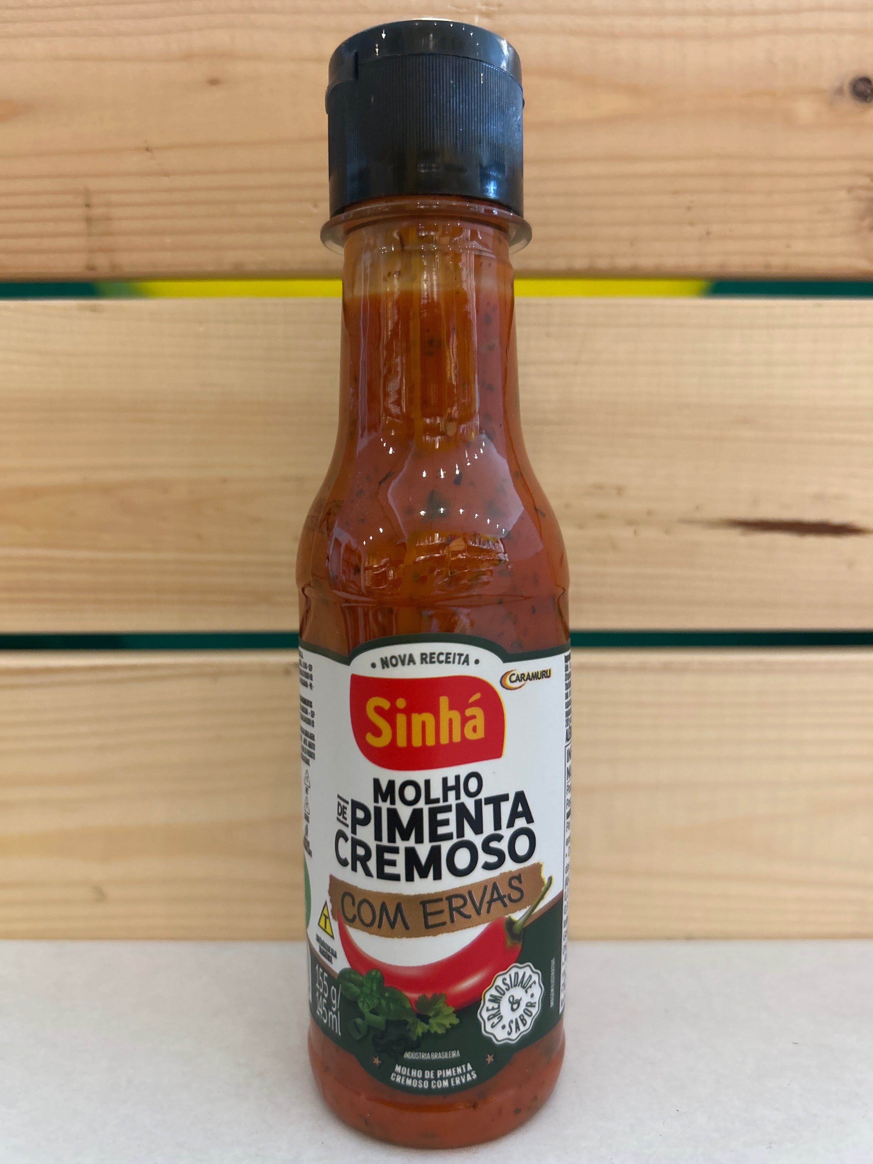 Salsa piccante cremosa alle erbe (Molho Cremoso di Pimenta cremosa) - SINHÁ - 145ml