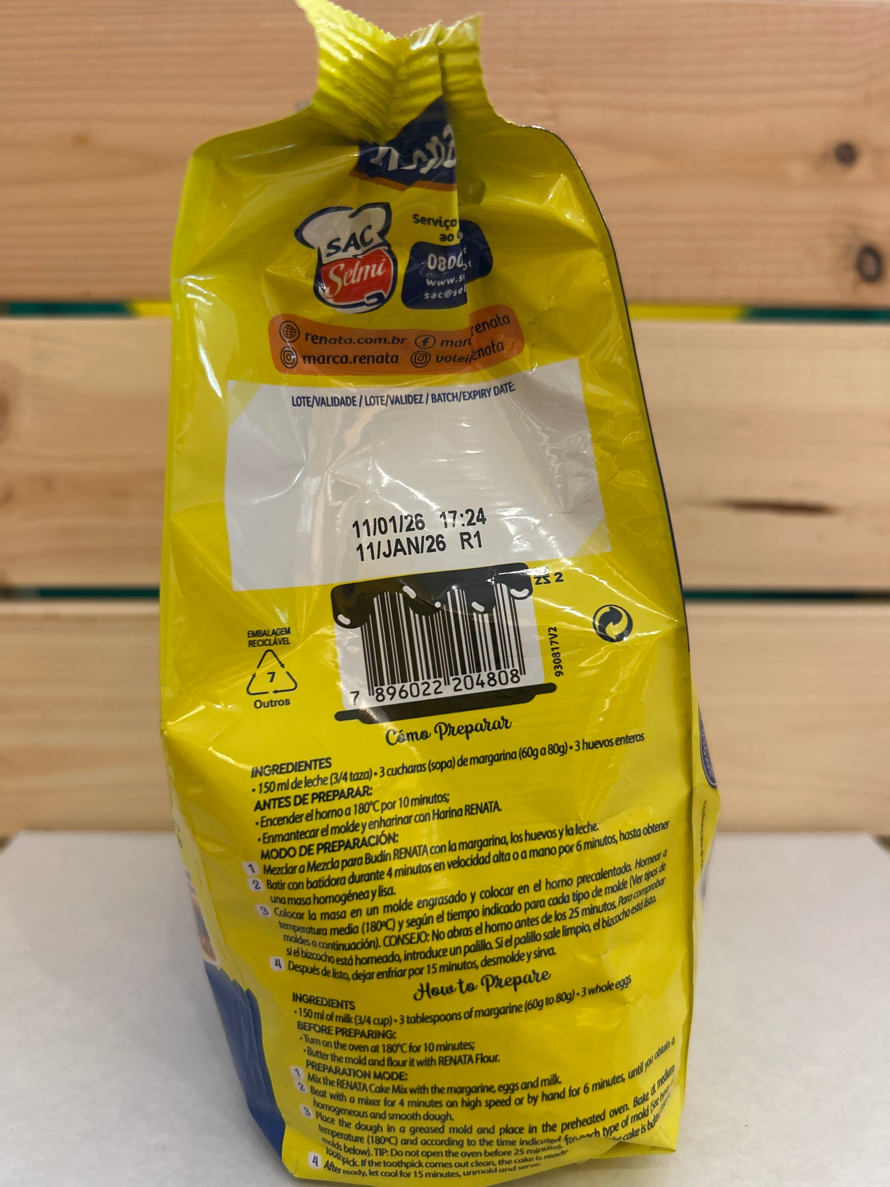 Préparation pour Gâteau à l'Ananas (Mistura para Bolo de Abacaxi)- RENATA - 400g