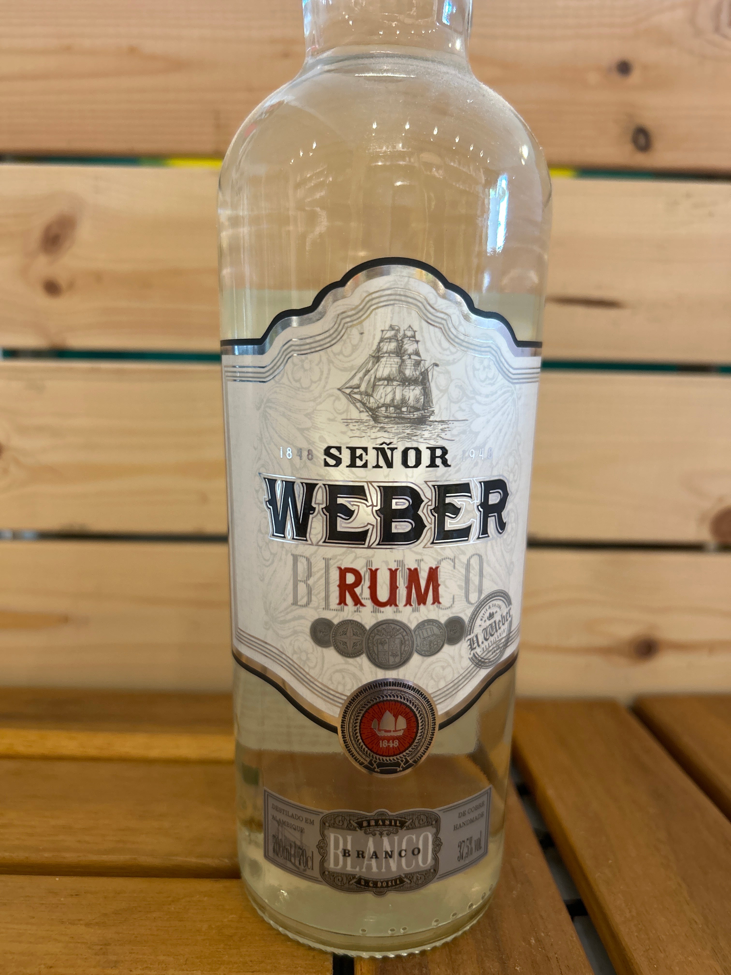 Rhum Argent Senhor Weber (Rhum Brésilien Silver Senhor Weber) - WEBER HAUS - 700ml