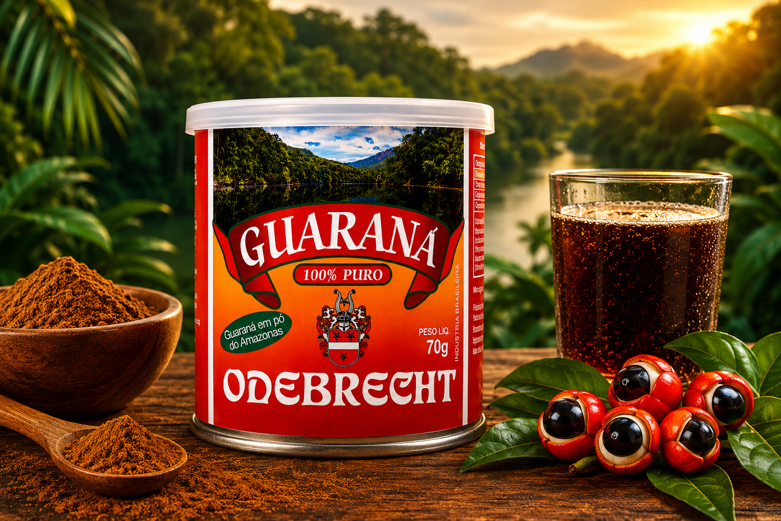 Guarana en Poudre (Guaraná em Pó) - ODEBRECHT - 70g