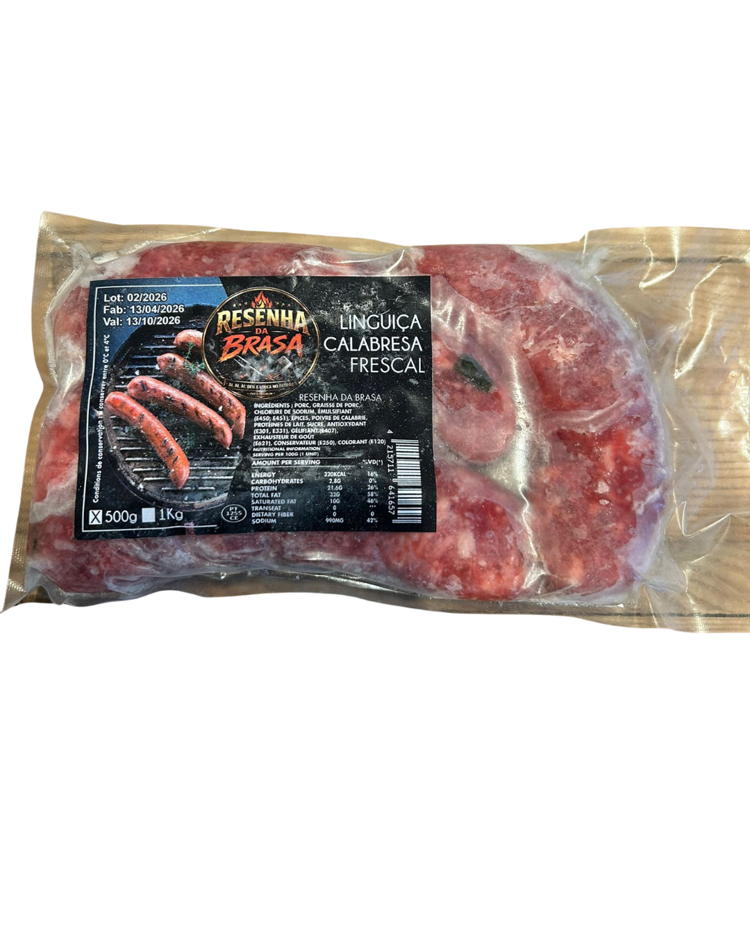 Saucisses calabraises (Linguiça Calabresa Frescal) - RESENHA DA BRASA - 500g