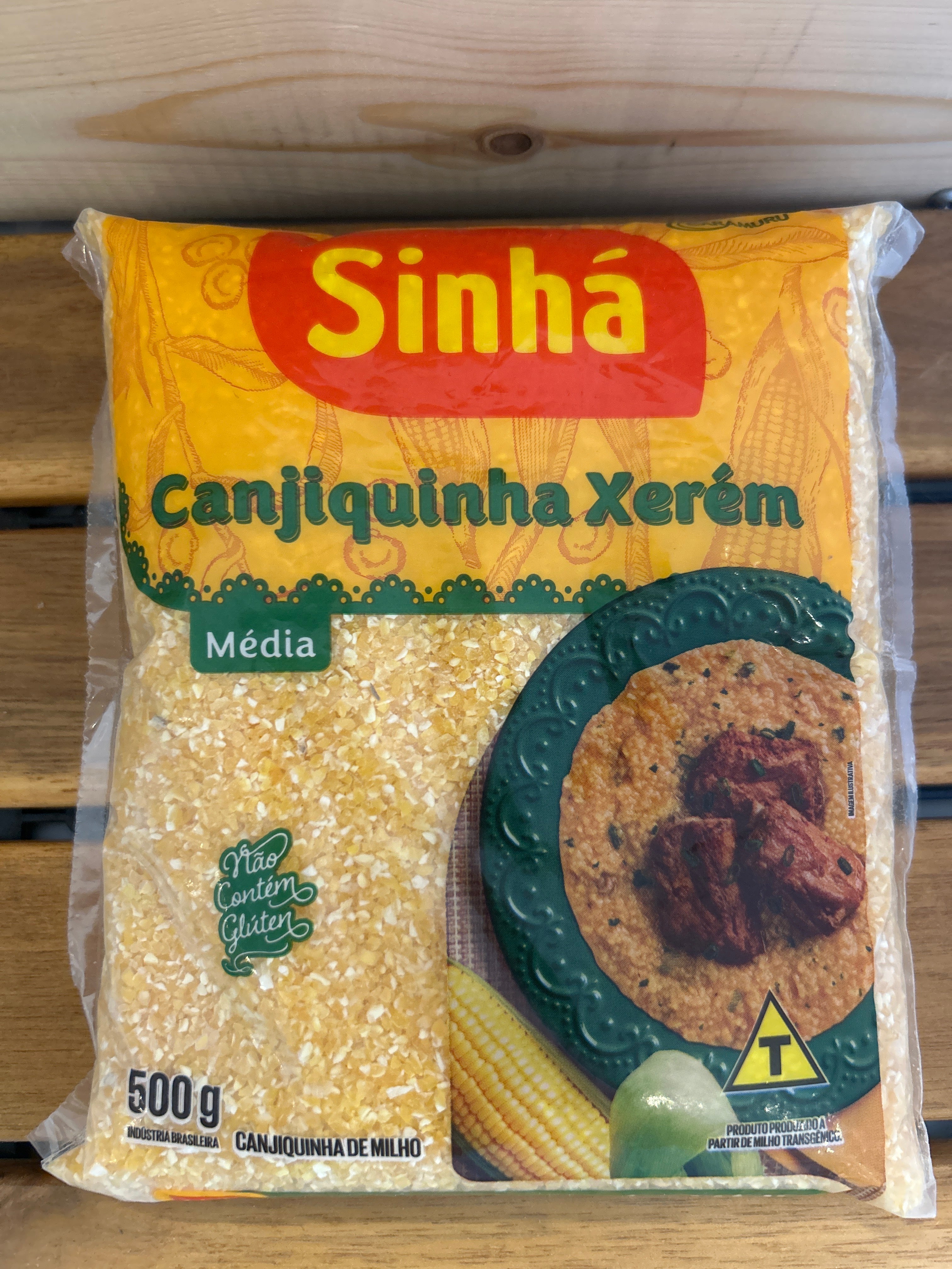 Mais secco spezzato “Hominy” (Canjiquinha Xerém Media Gialla) - Sinhá - 500g