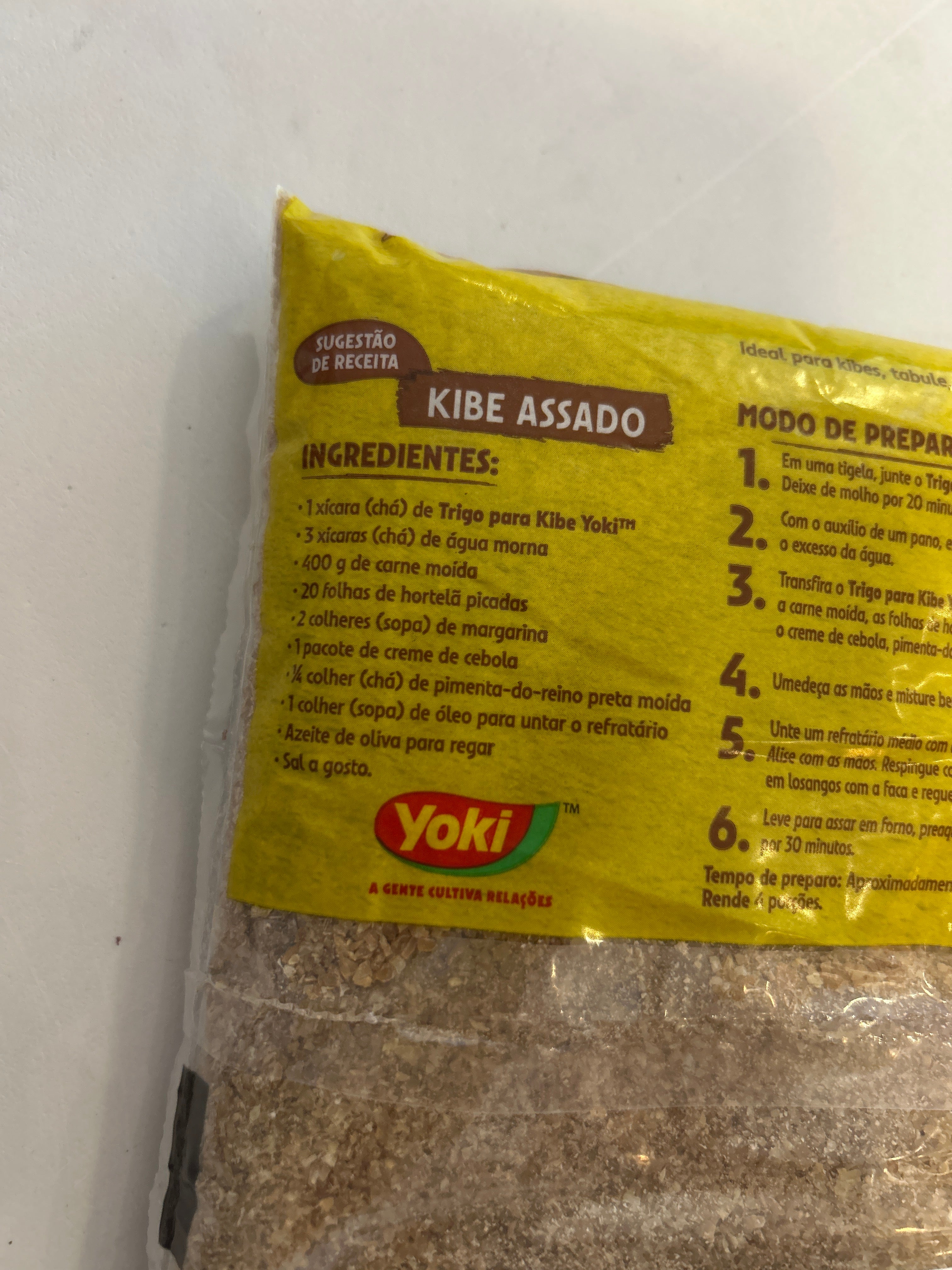 Combo - Grano per Kibe - YOKI - 500g - Acquista 4 unità e ottieni il 10% di sconto