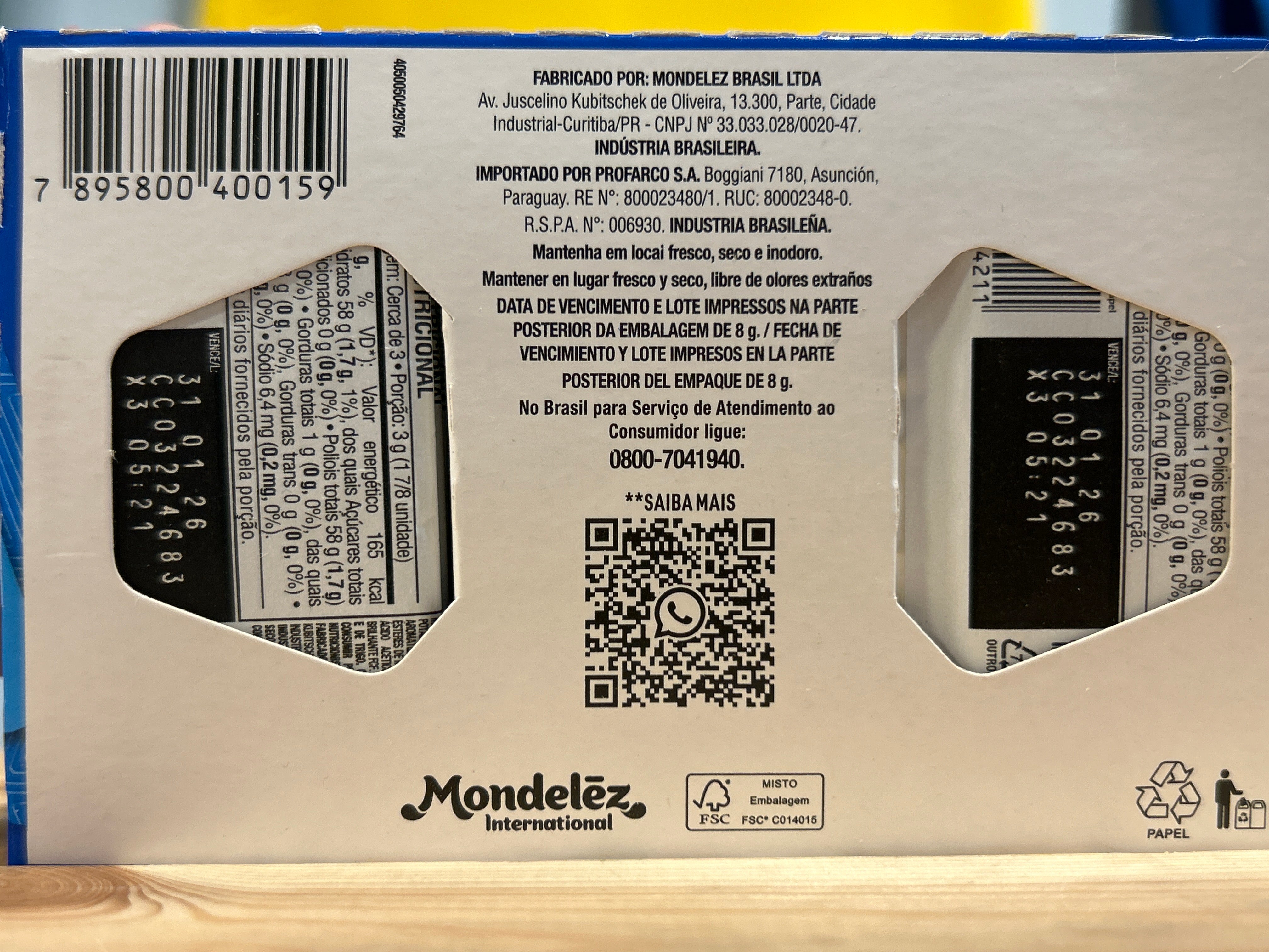 Chiclete Hortelã - TRIDENT - 8g - unidade