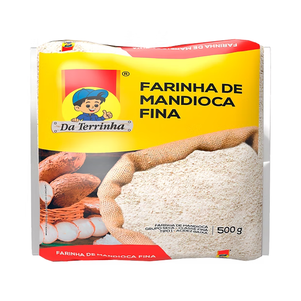Farine de Manioc fine Cru (Farinha de Mandioca fine Crue) - DA TERRINHA - 500g