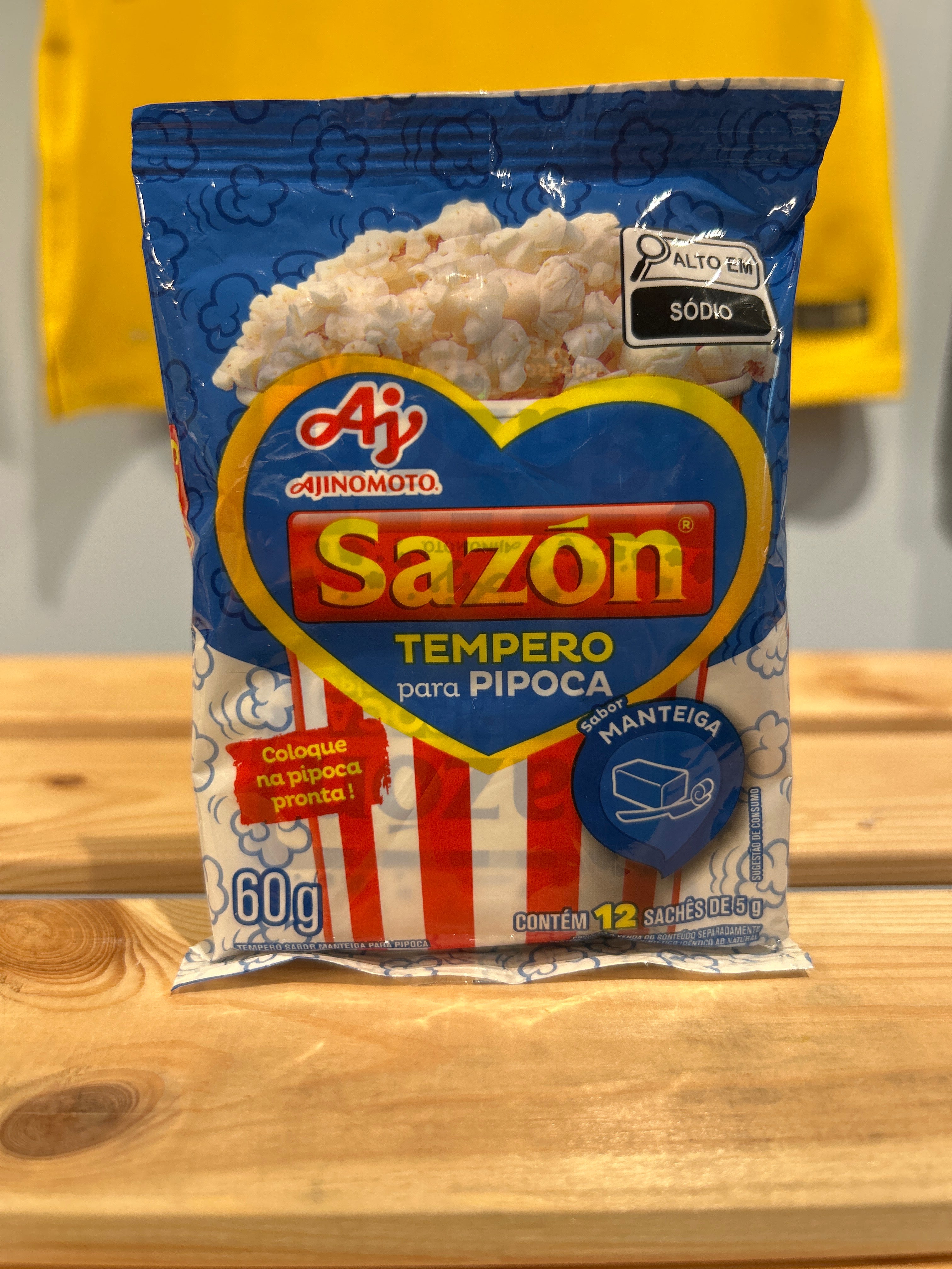 Assaisonnement pour pop corn ( beurre )(Tempero para Pipoca Manteiga) - SAZÓN - 60g