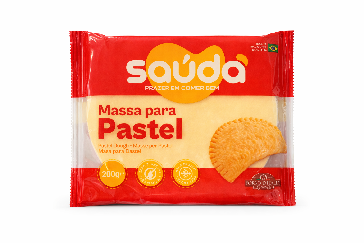 Frozen Pastry Dough (Frozen Pastel Dough) - SAÚDA - 200g