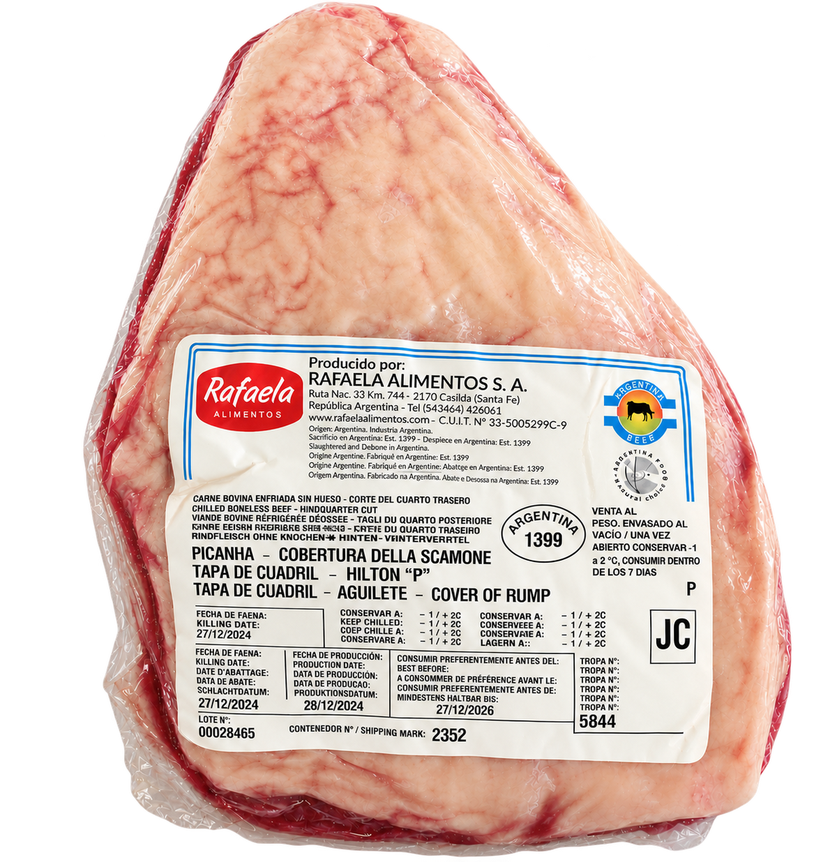 Picanha Argentina - Entre 1,2 kg et 1,399 kg - Picanha Argentina (Bovine Aiguillette de Rumsteck) – URIEN-LOZA
