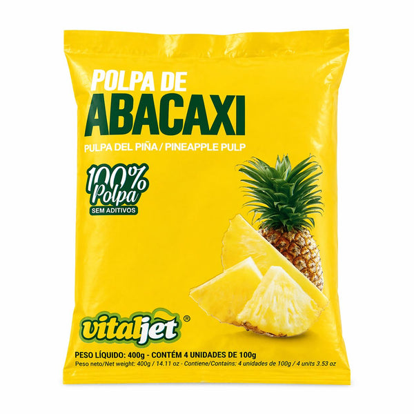 Pulpe d’Ananas (Polpa de Abacaxi) - VITALJET - 4x100g