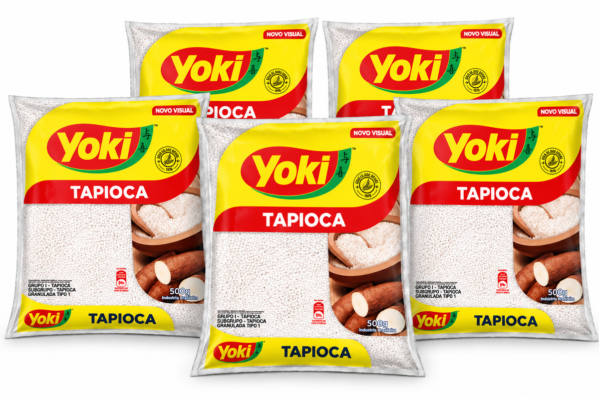 Combo - Amido di manioca granulato (Tapioca Granulada) - YOKI - 500g - 5 unità