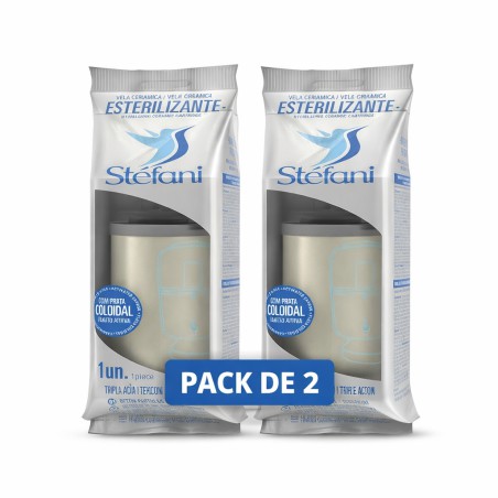 Lot de 2 Cartouches pour Filtre en Argile triple action (Vela para Filtro de Barro Tripla Ação) - Stéfani - 2 unidadese