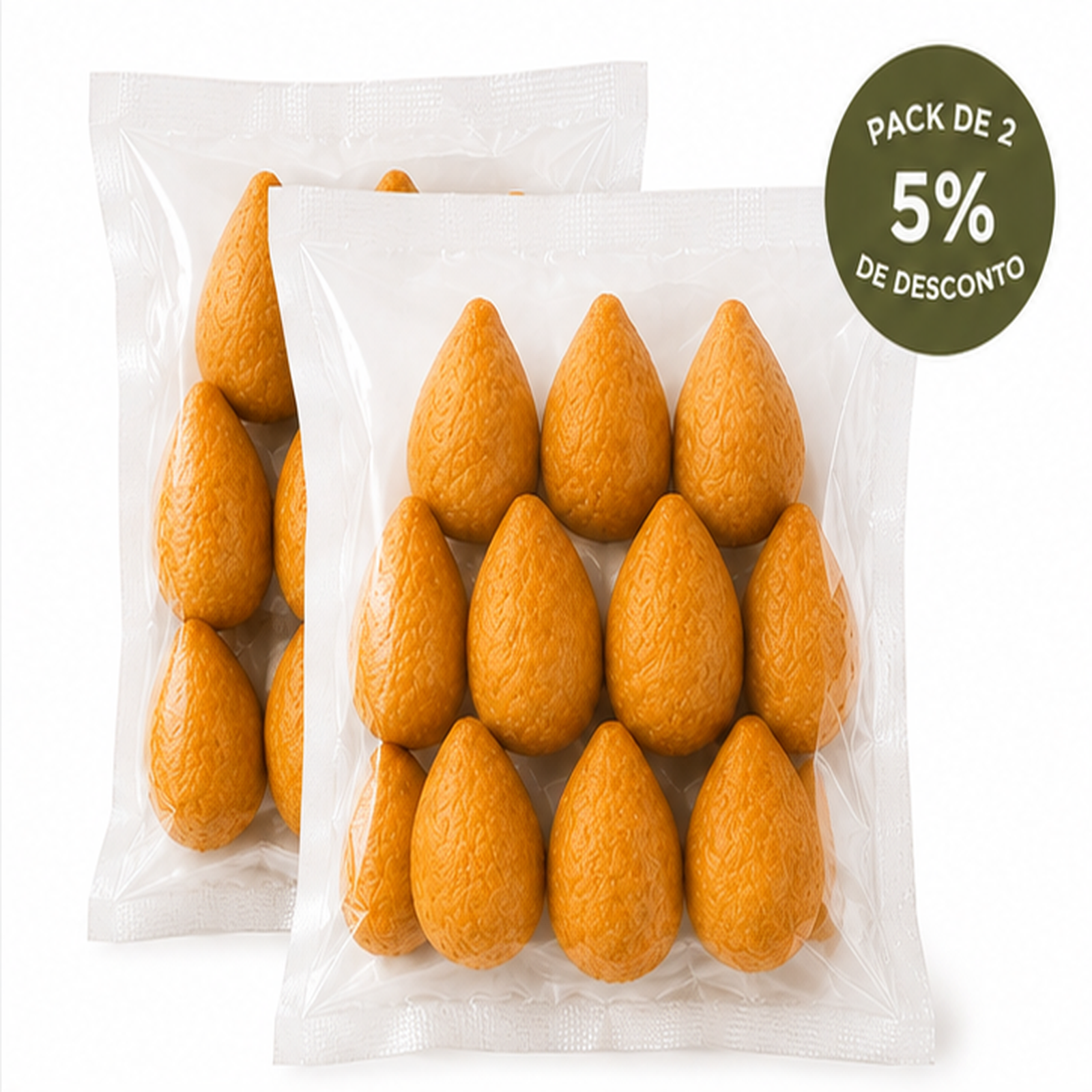 Golden shredded chicken fritters (Chicken drumstick) – fried and frozen – Small pack – 10 units of 25 g (250 g)