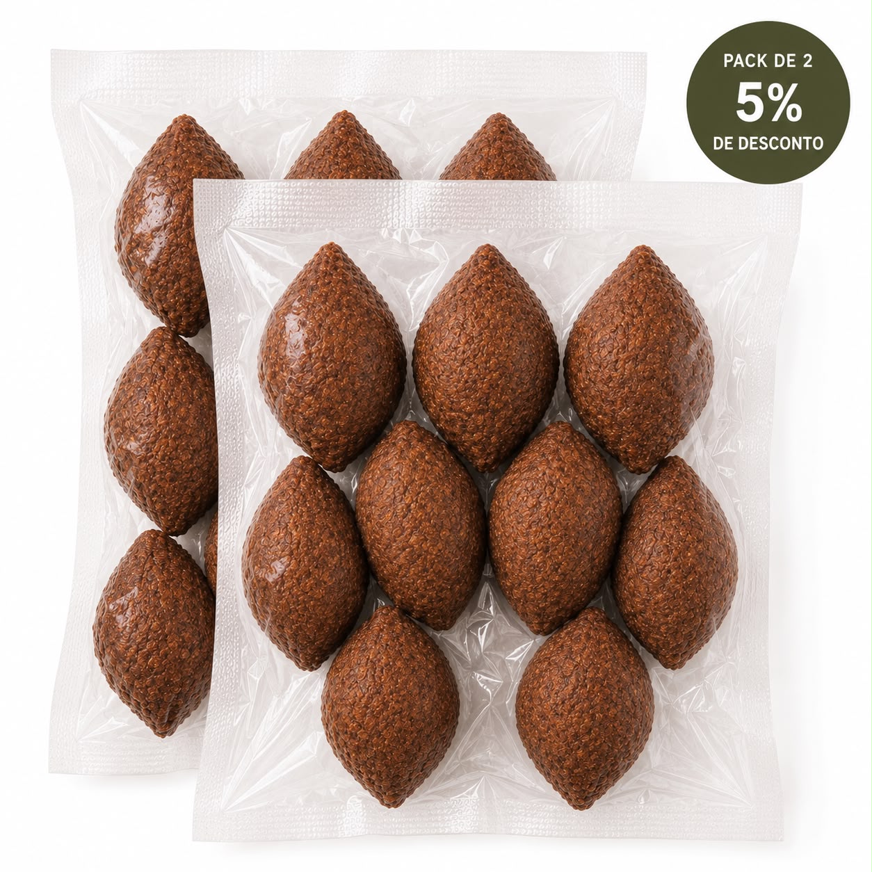 Fried and frozen kibbeh (Quibe) – Pack of 2 – 20 units of 25 g (500 g)
