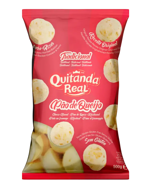 Pain au fromage traditionnel - Produit surgelé (Pão de Queijo Tradicional Congelado) - PÃO DE QUEIJO - 500g (Surgelé)