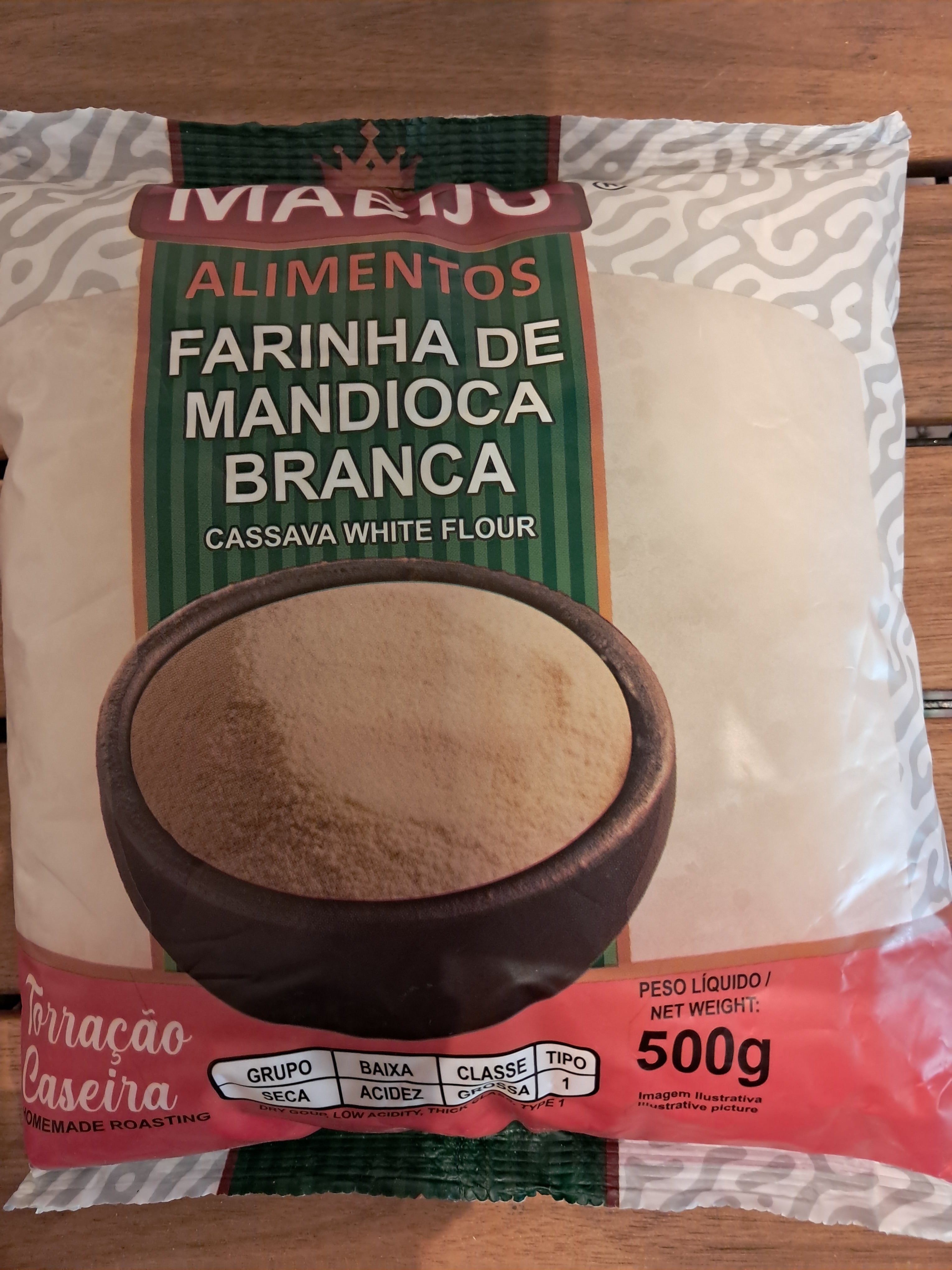 White Cassava Flour (Farinha de Mandioca Branca) - MABIJU - 500g