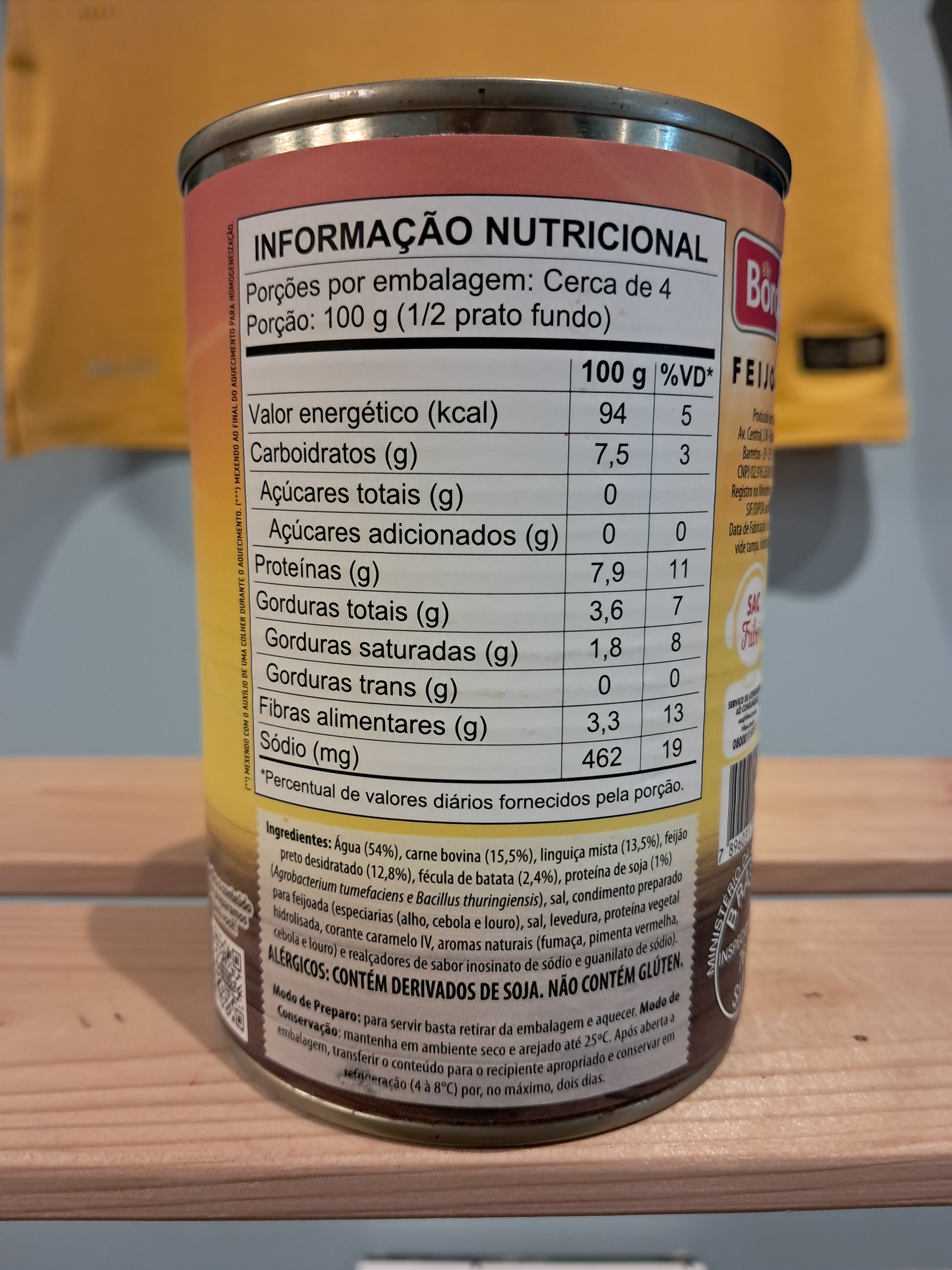 Feijoada Brasiliana - Pronta da Mangiare (Feijoada Brasileira) - BORDON - 430g