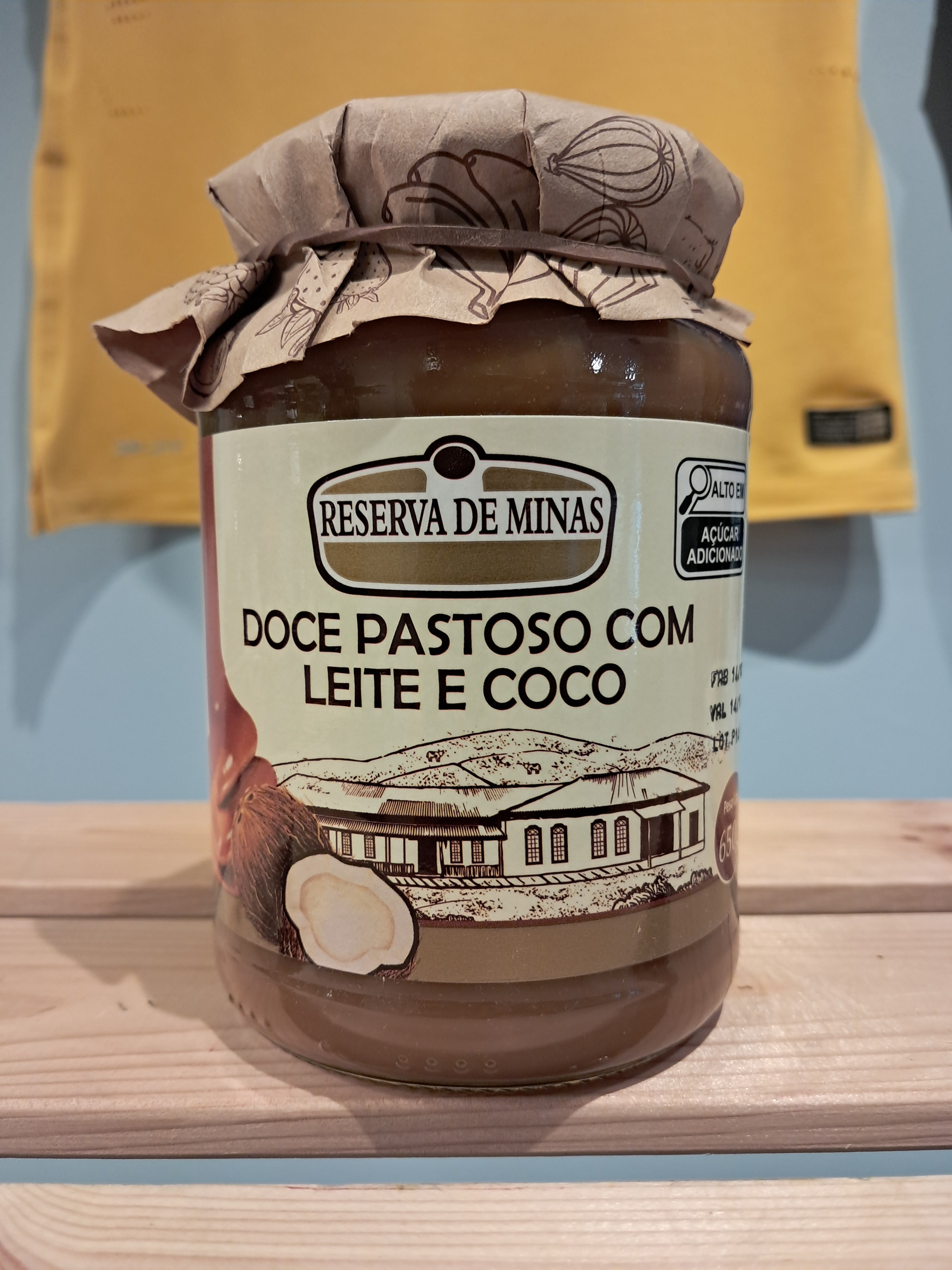 Dulce de leche al cocco (Doce de Leite com Coco) - RESERVA DE MINAS - 650g