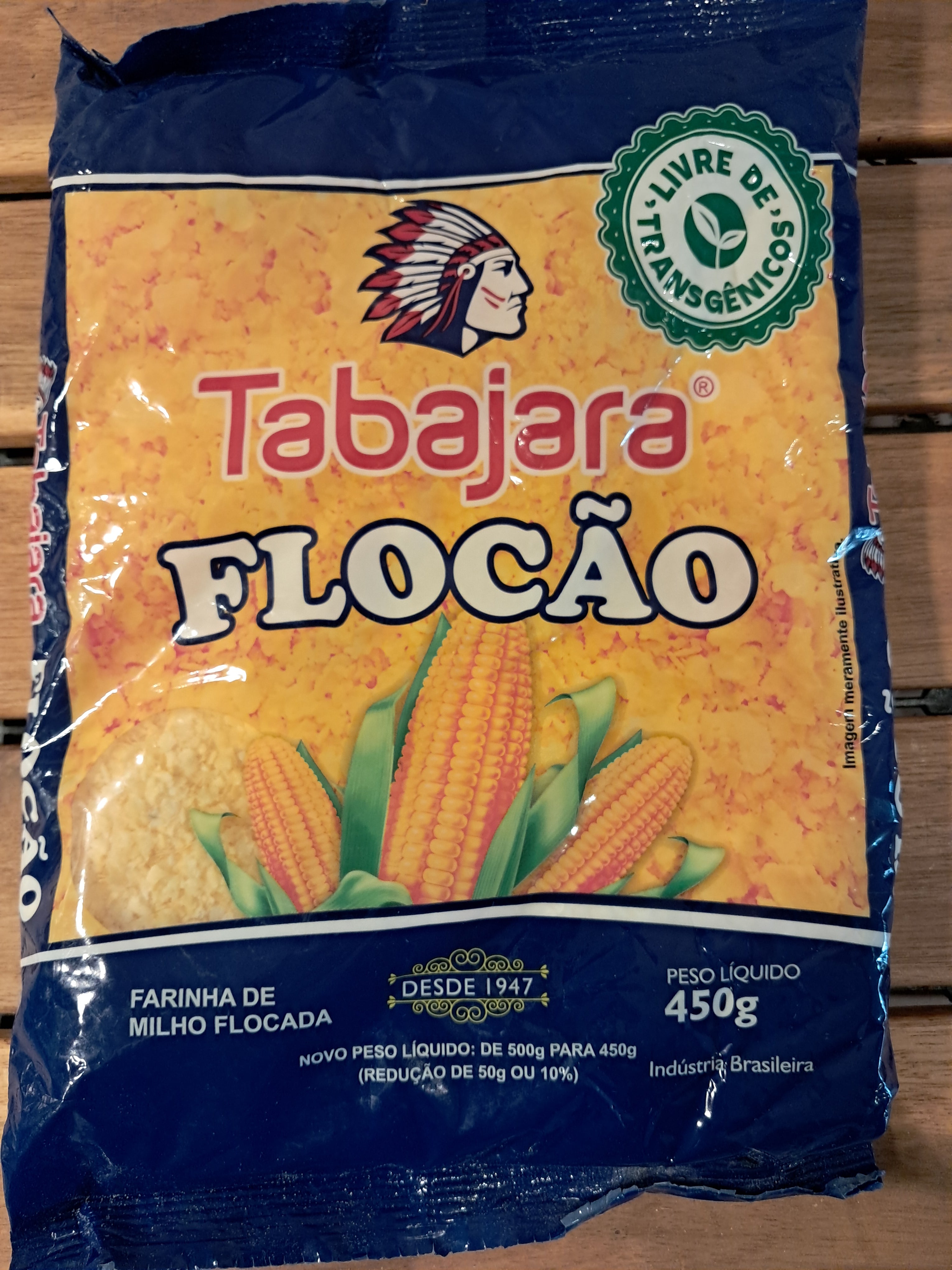Fiocchi di mais (Farina di Mais Fiocco (Non OGM)) - Tabajara - 450g