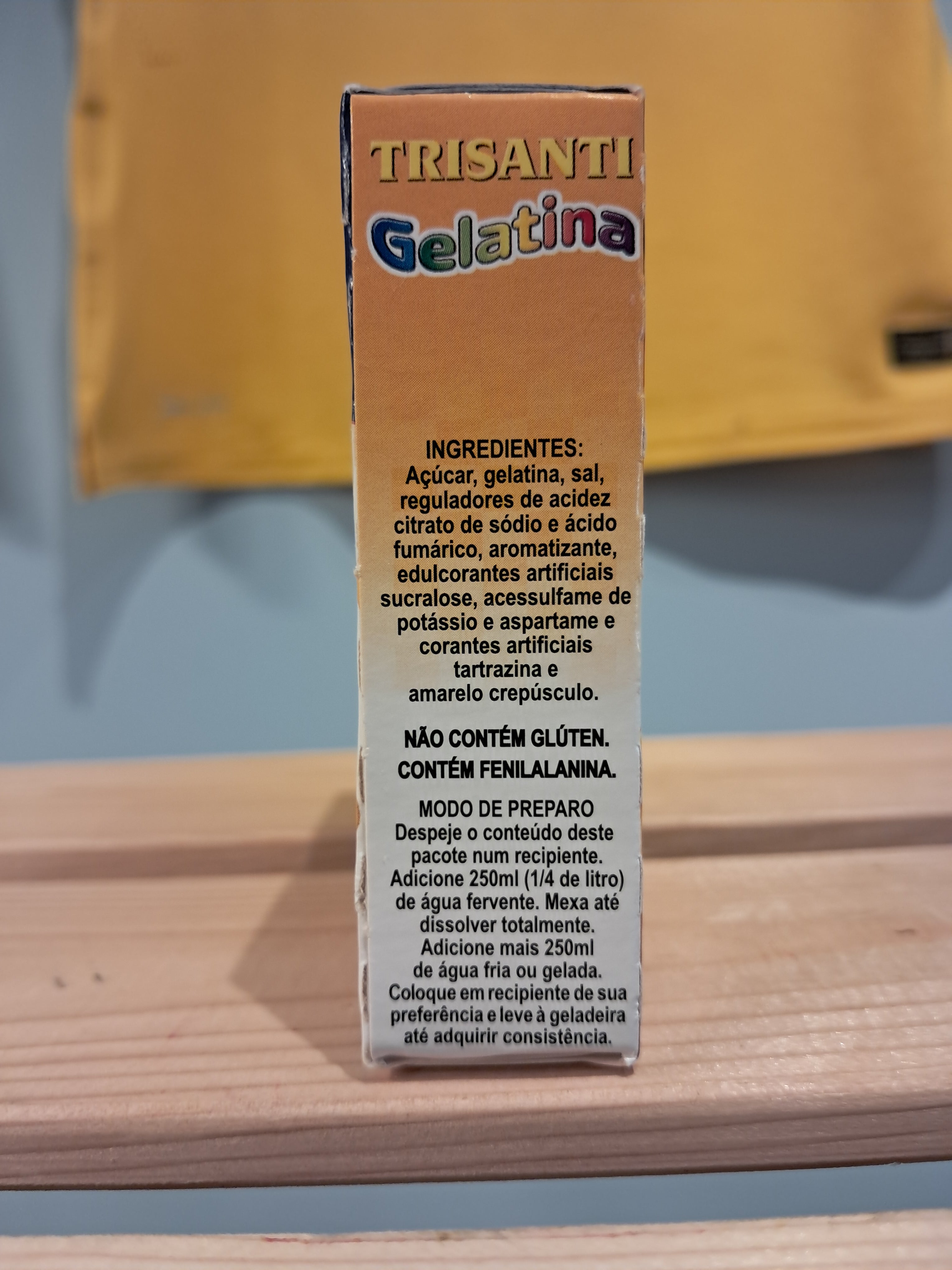 Gélatine en Poudre Saveur Passion (Gelatina em Pó Maracujá)- TRISANTI - 20g - Promoção