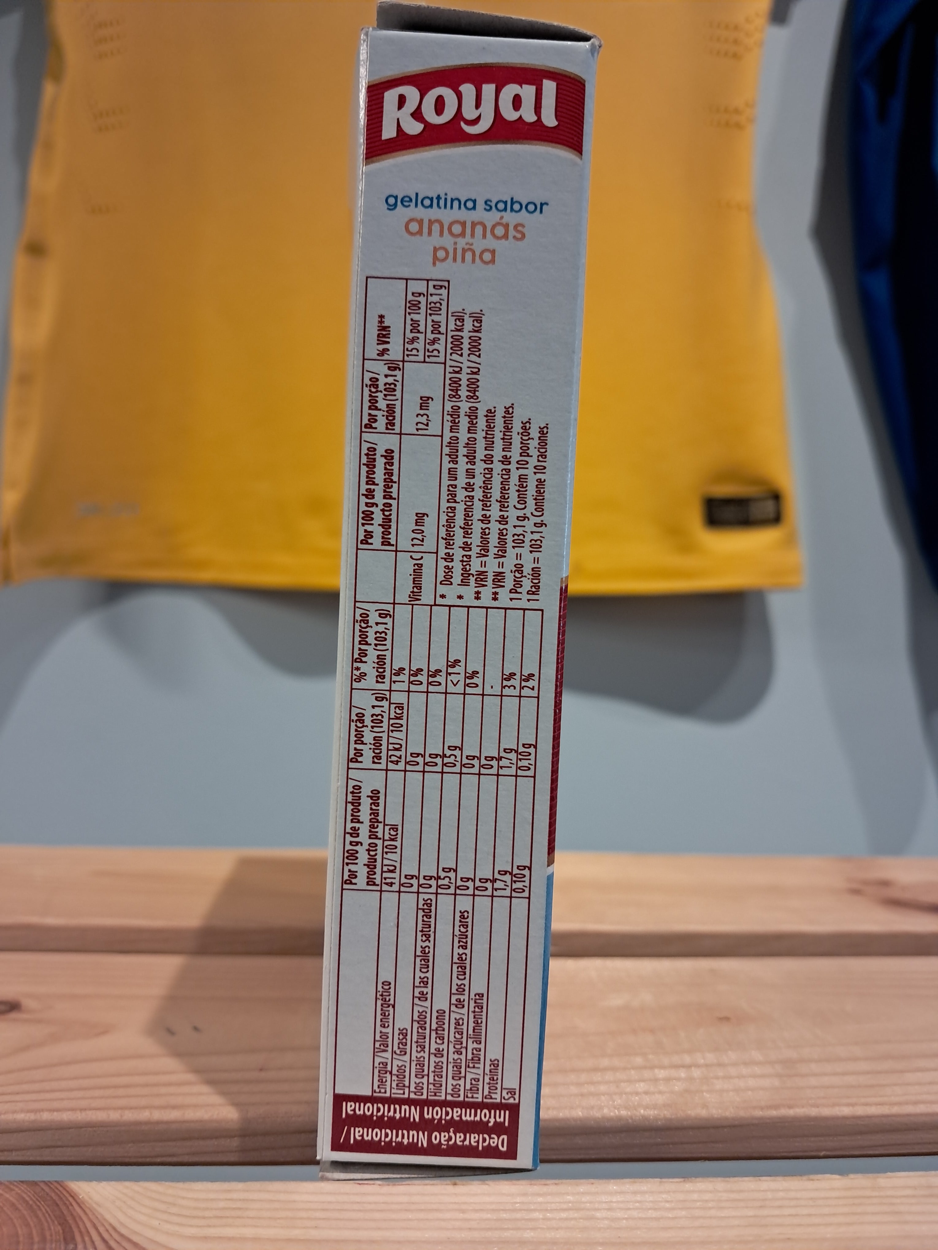 Light Pineapple Powdered Gelatin - ROYAL - 31g