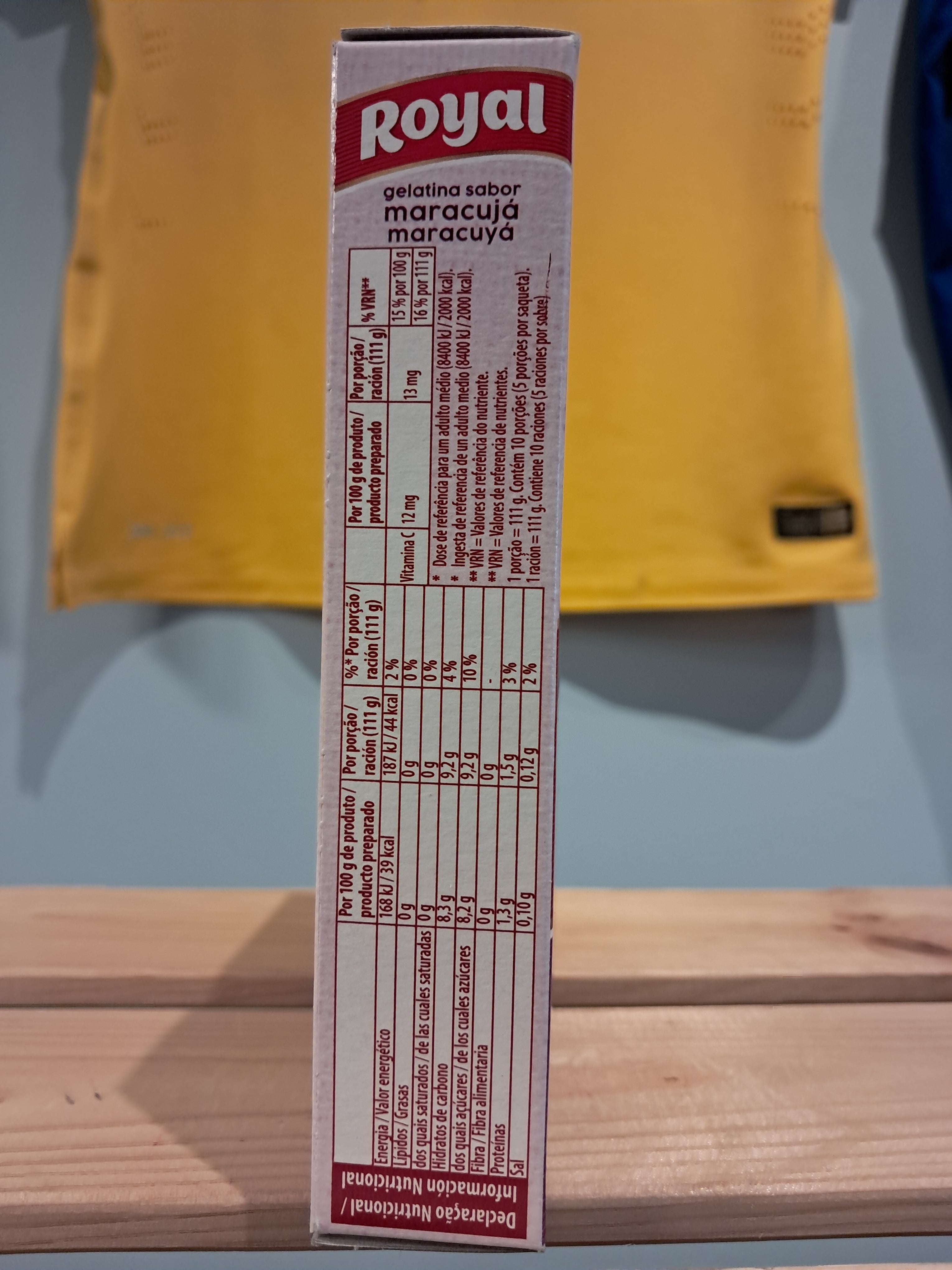 Gelatina in Polvere Gusto Passione (Gelatina in Polvere Maracujá) - ROYAL - 114g - Confezione con 2 bustine