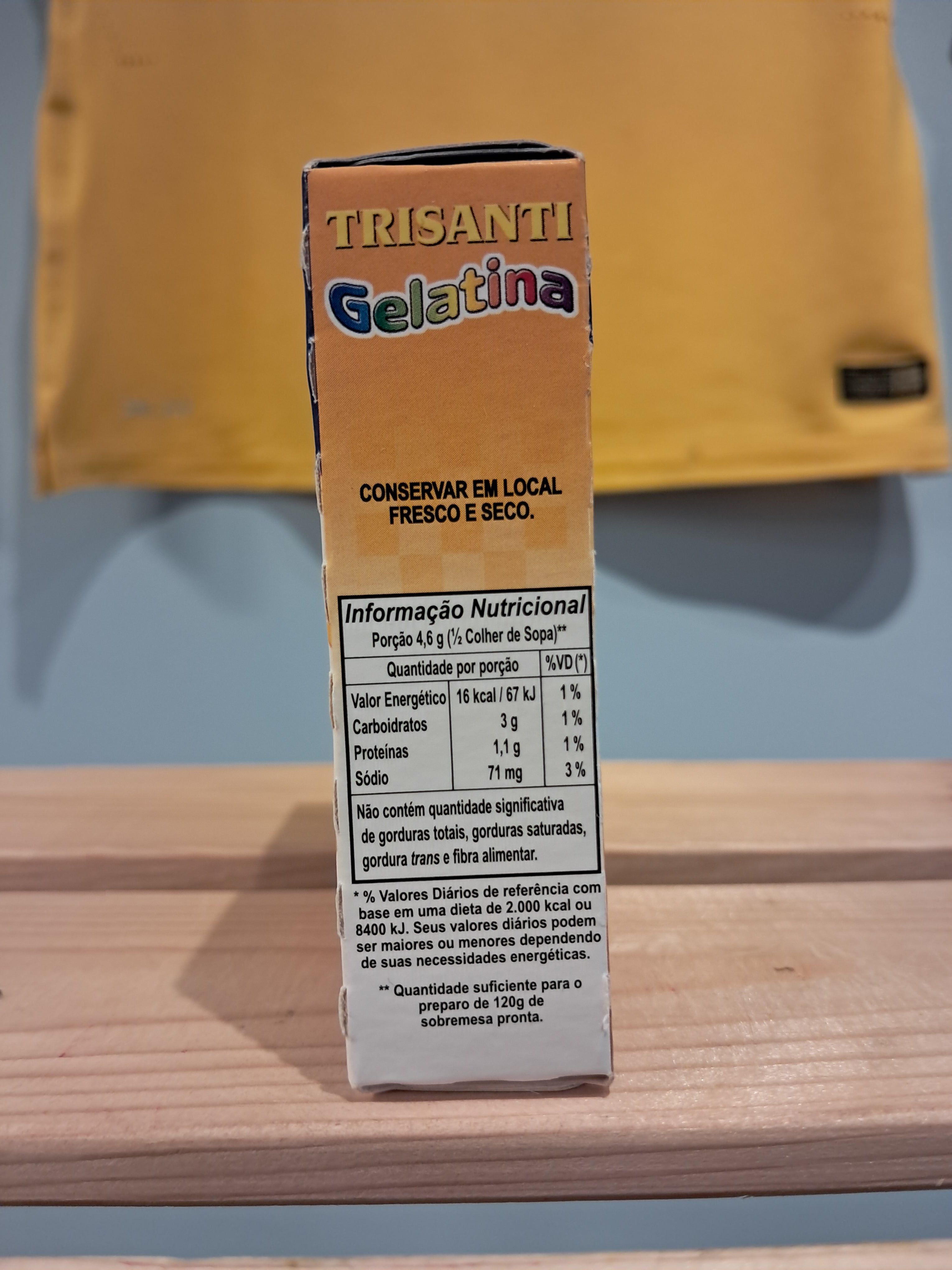 Gélatine en Poudre Saveur Passion (Gelatina em Pó Maracujá)- TRISANTI - 20g - Promoção