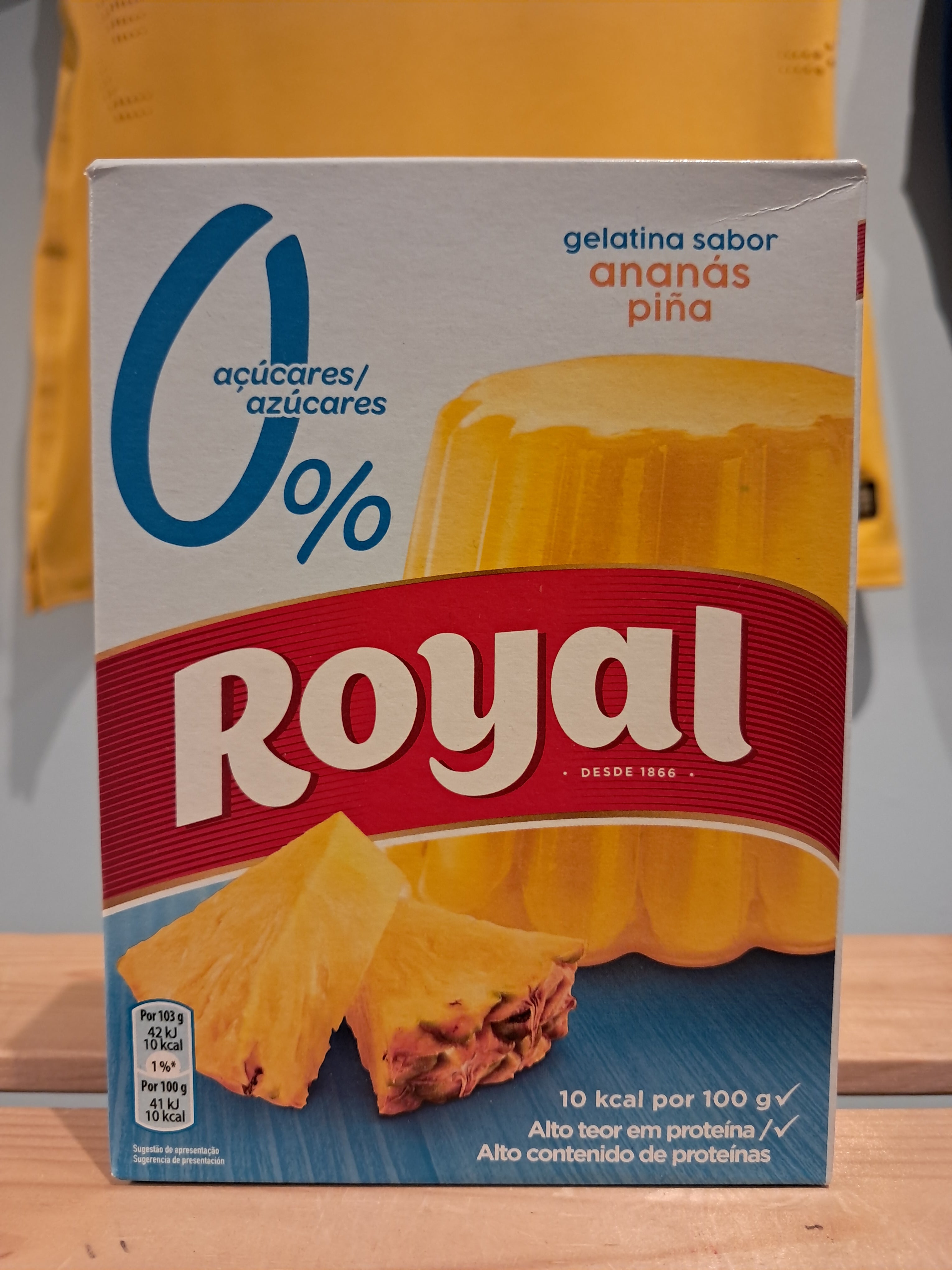 Light Pineapple Powdered Gelatin - ROYAL - 31g