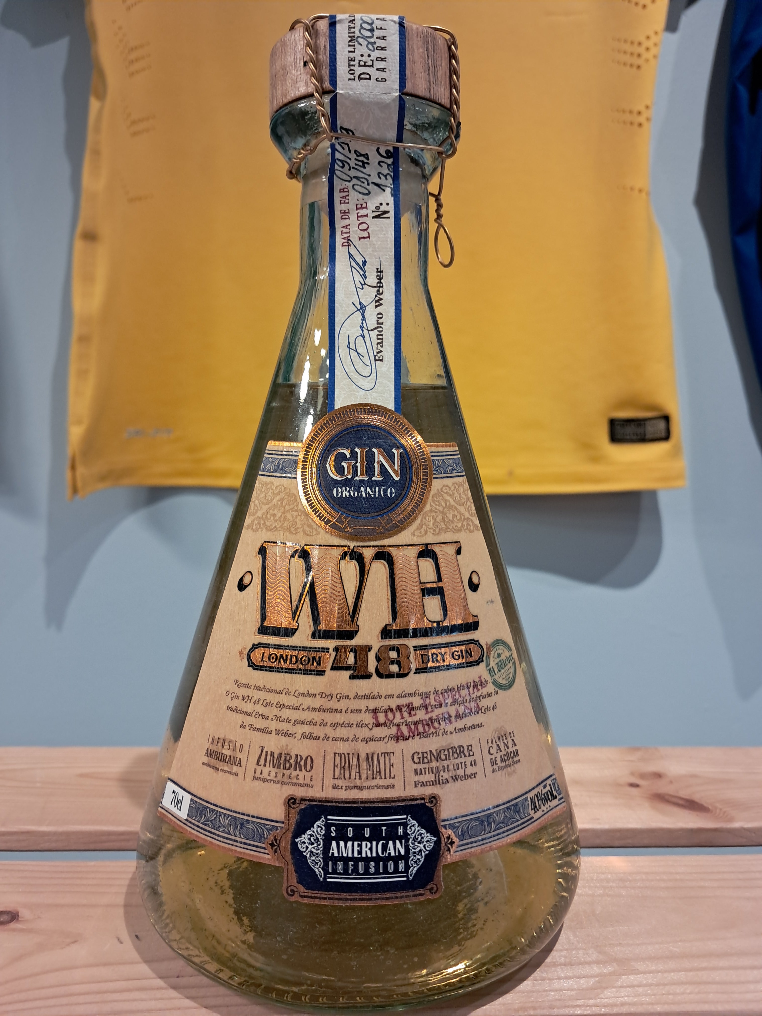 Gin Artisanal Amburana (Gin Artisanal d’Amburana) - WEBER HAUS - 700ml