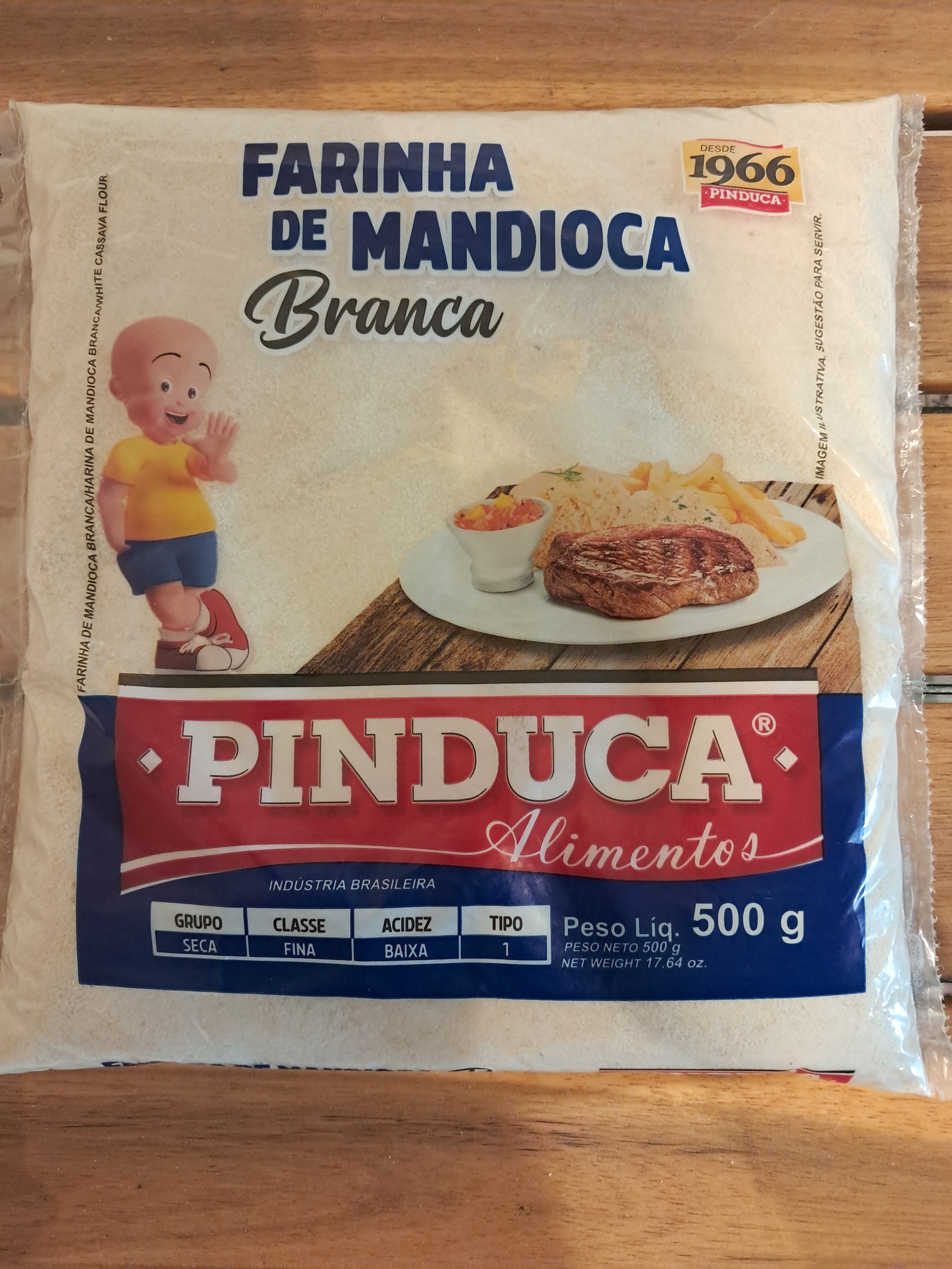 Farina di Manioca Cruda Bianca (Farinha de Mandioca Crua Branca) - PINDUCA - 500g