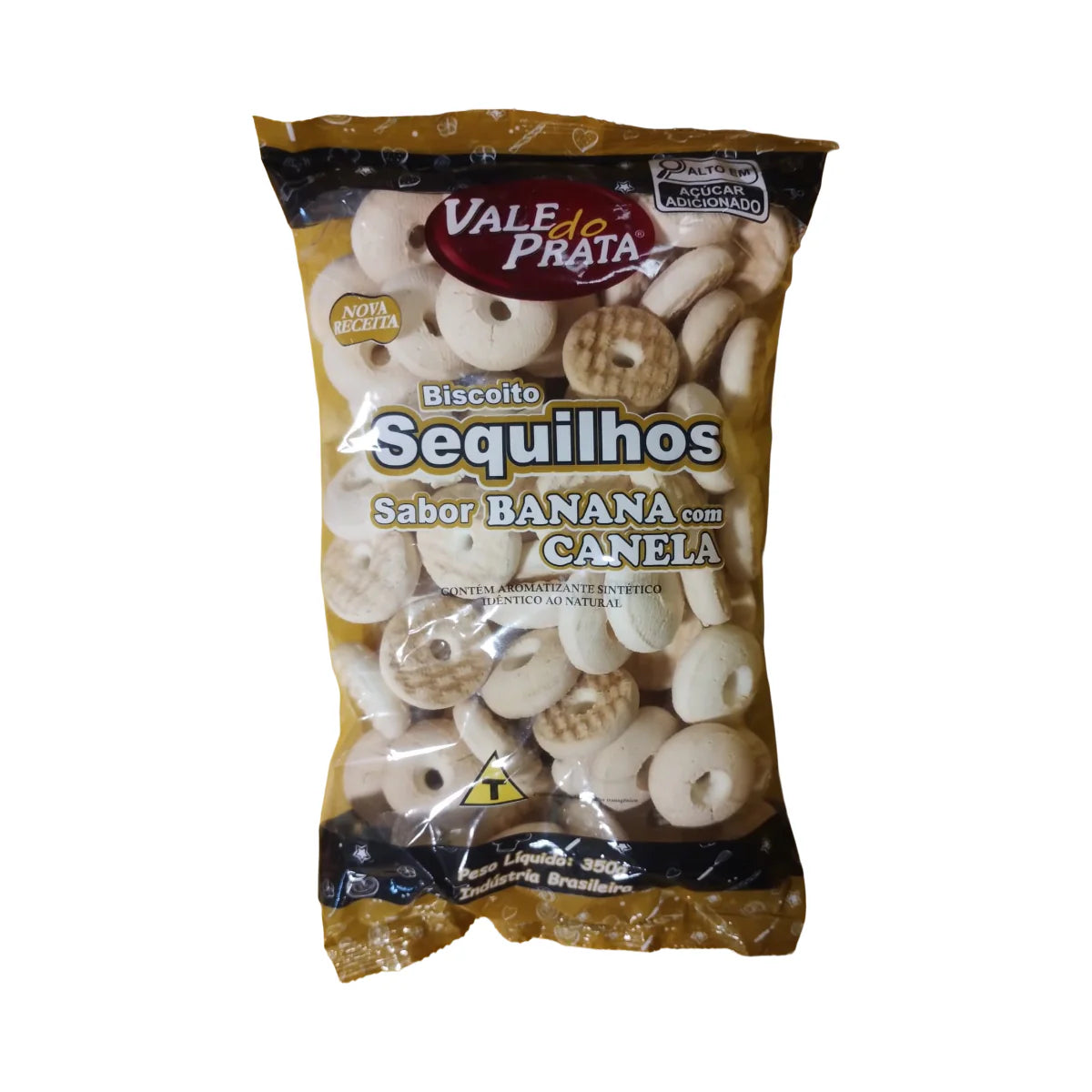 Biscotti Sequilho banana e cannella (Biscoito Sequilho Banana con cannella) - Vale do Prata - 350g