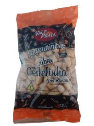 Snack saveur Côtelette (Salgadinho sabor Costelinha) - VALE DO PRATA - 120g - Promoção