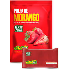 Pulpe de Fraise (Polpa de Morango) - VITALJET - 4x100g