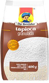 Fécule de manioc granulée (Tapioca granulée) - DA TERRINHA -400g